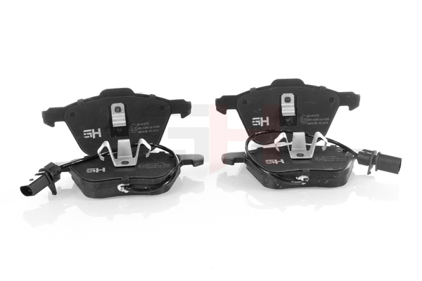 GH incl. wear warning contact Height 1: 74,6mm, Height 2: 72,8mm, Width: 161,4mm, Thickness: 19,6mm Brake pads GH-414751 buy