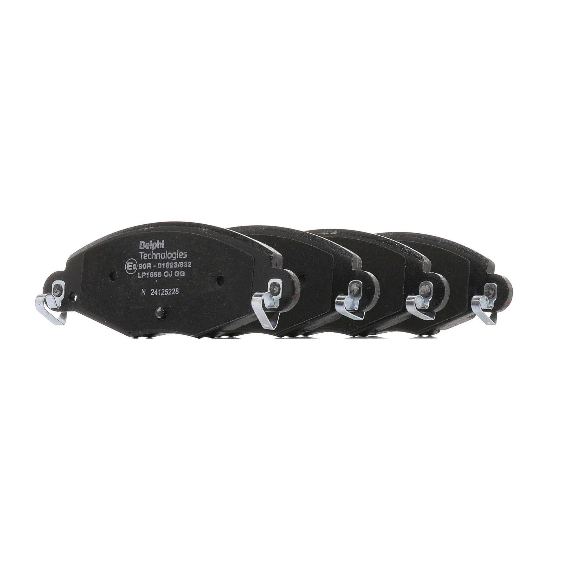 DELPHI 23273 incl. wear warning contact Brake pad set Height 1: 60,7mm, Height 2: 60,7mm, Width 1: 169,1mm, Width 2: 169,1mm, Thickness 1: 18mm, Thickness 2: 18mm LP1655 cheap
