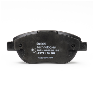 LP1721 DELPHI Brake pad set FIAT incl. wear warning contact, with anti-squeak plate, with accessories