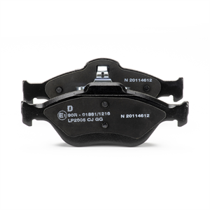 DELPHI LP2005 Brake pad set with acoustic wear warning, with anti-squeak plate, without accessories