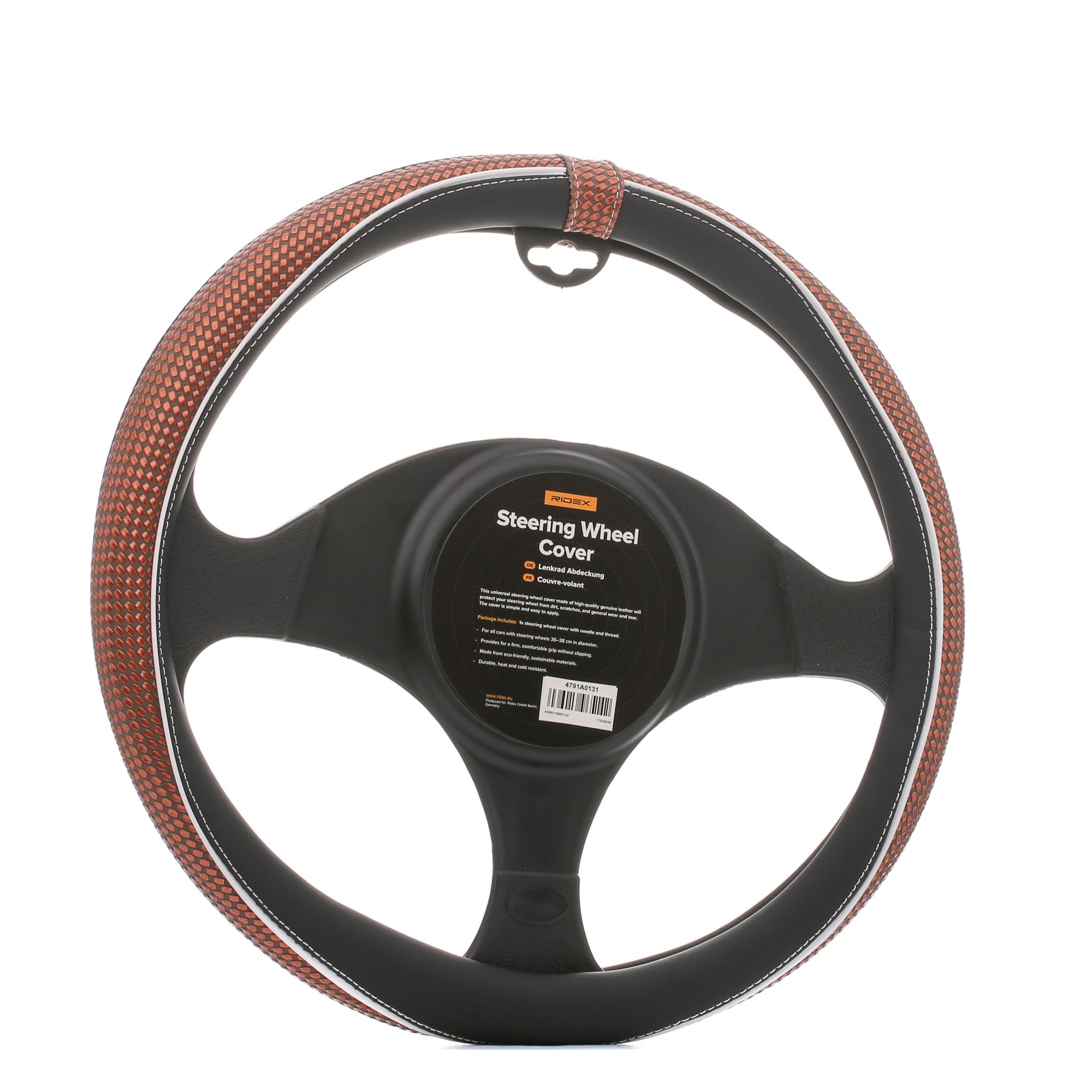 Steering wheel covers Brown RIDEX 4791A0131