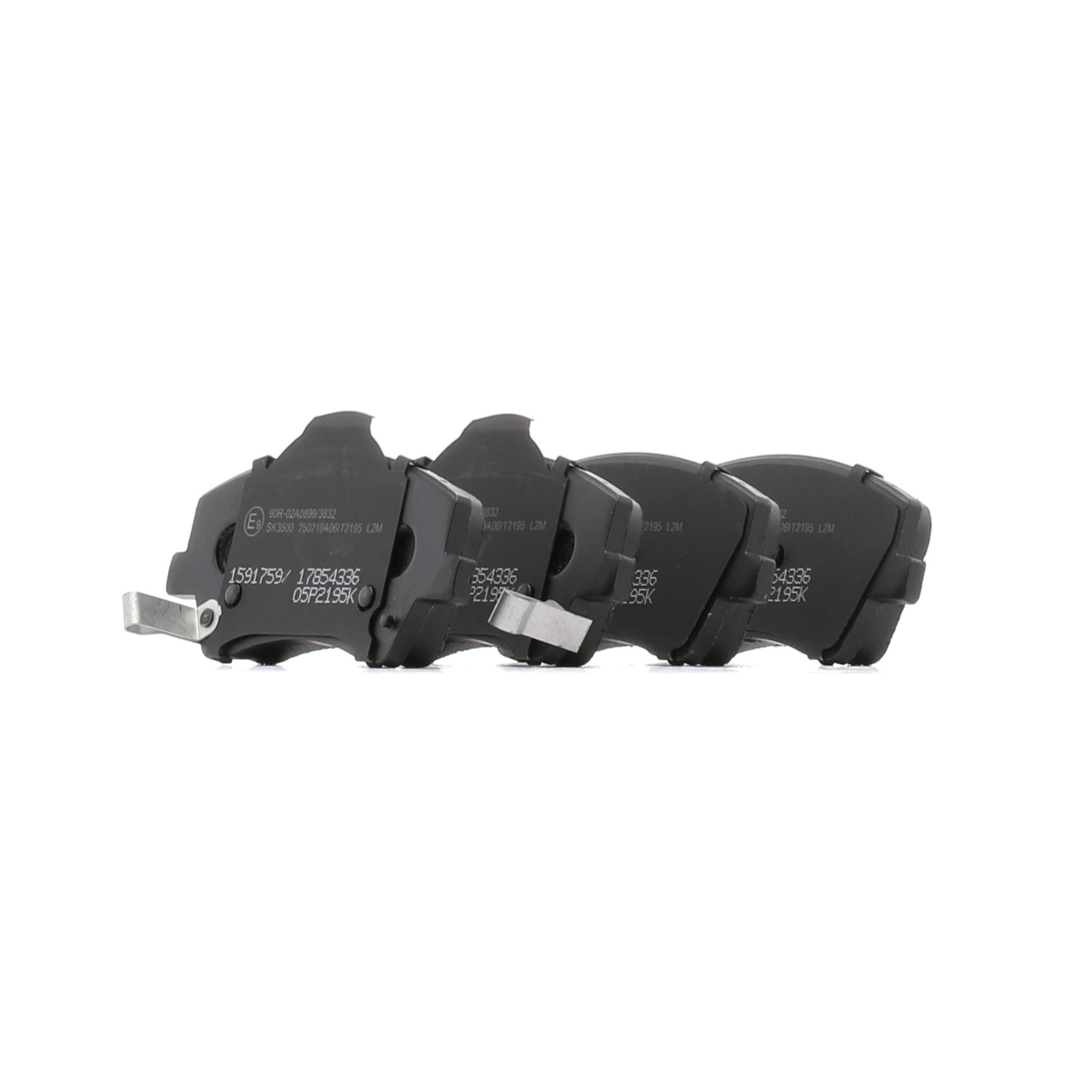 RIDEX 402B1702 Brake pad set Front Axle, with acoustic wear warning