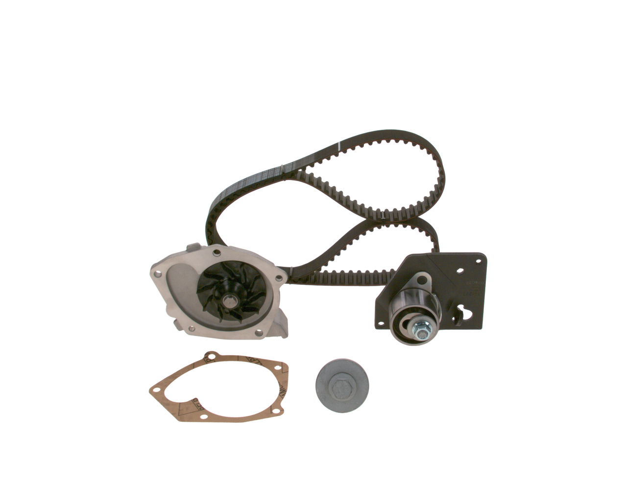 Great value for money - BOSCH Water pump and timing belt kit 1 987 946 463