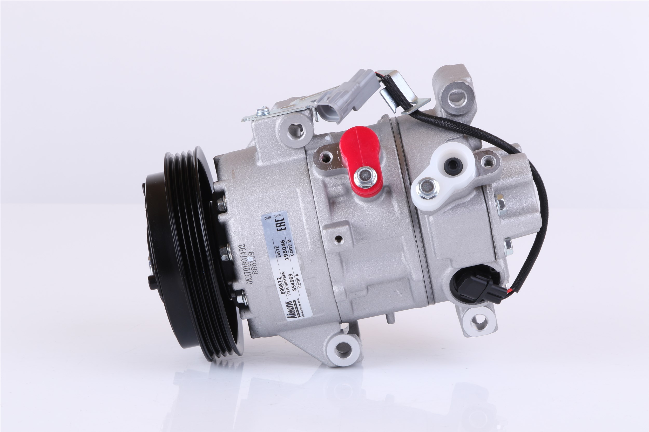 NISSENS 5SE11C, PAG 46, R134a, without diode Belt Pulley Ø: 120mm, Number of grooves: 4 AC compressor 890872 buy