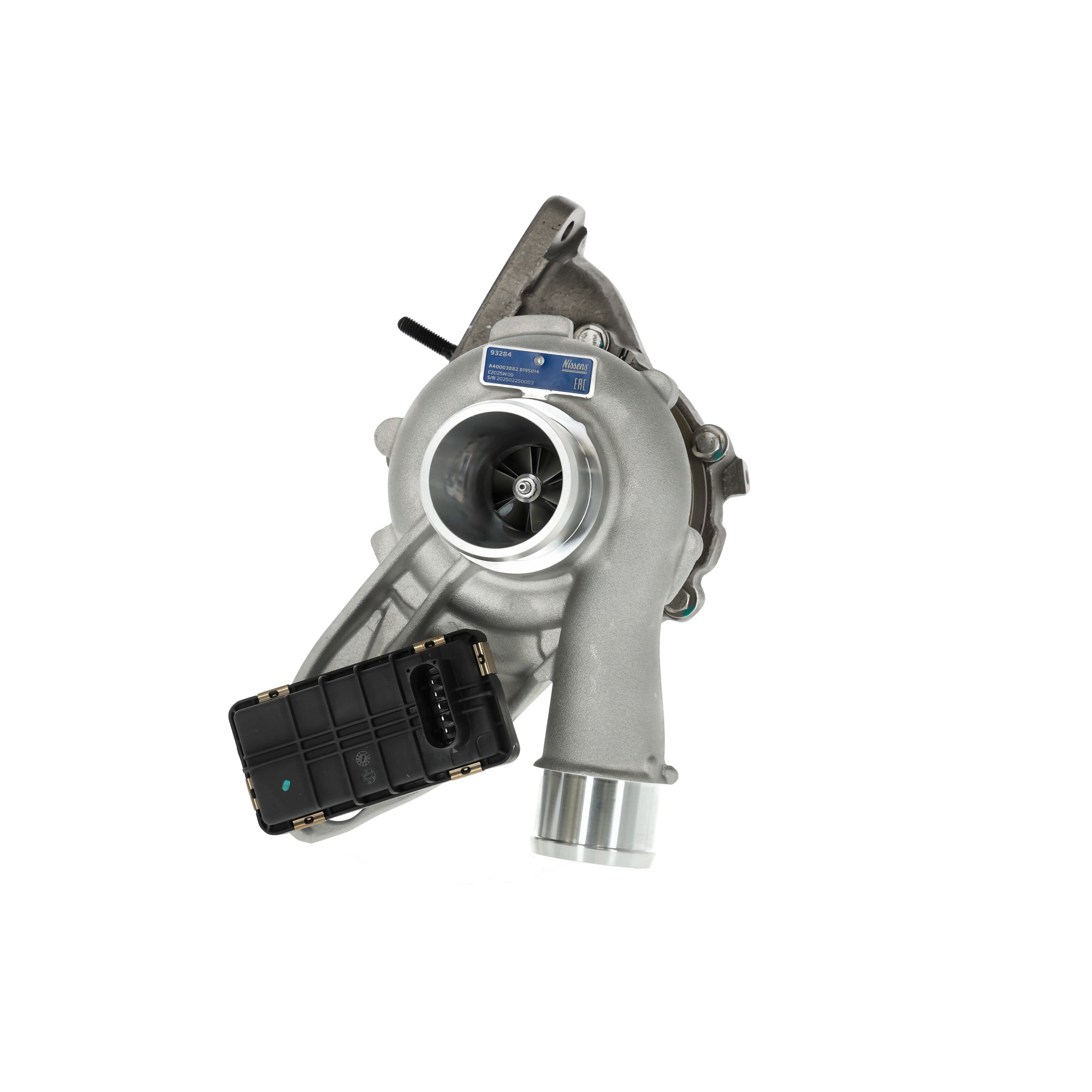 NISSENS 93284 Turbocharger Exhaust Turbocharger, Oil-cooled, Electric, with gaskets/seals, without exhaust manifold