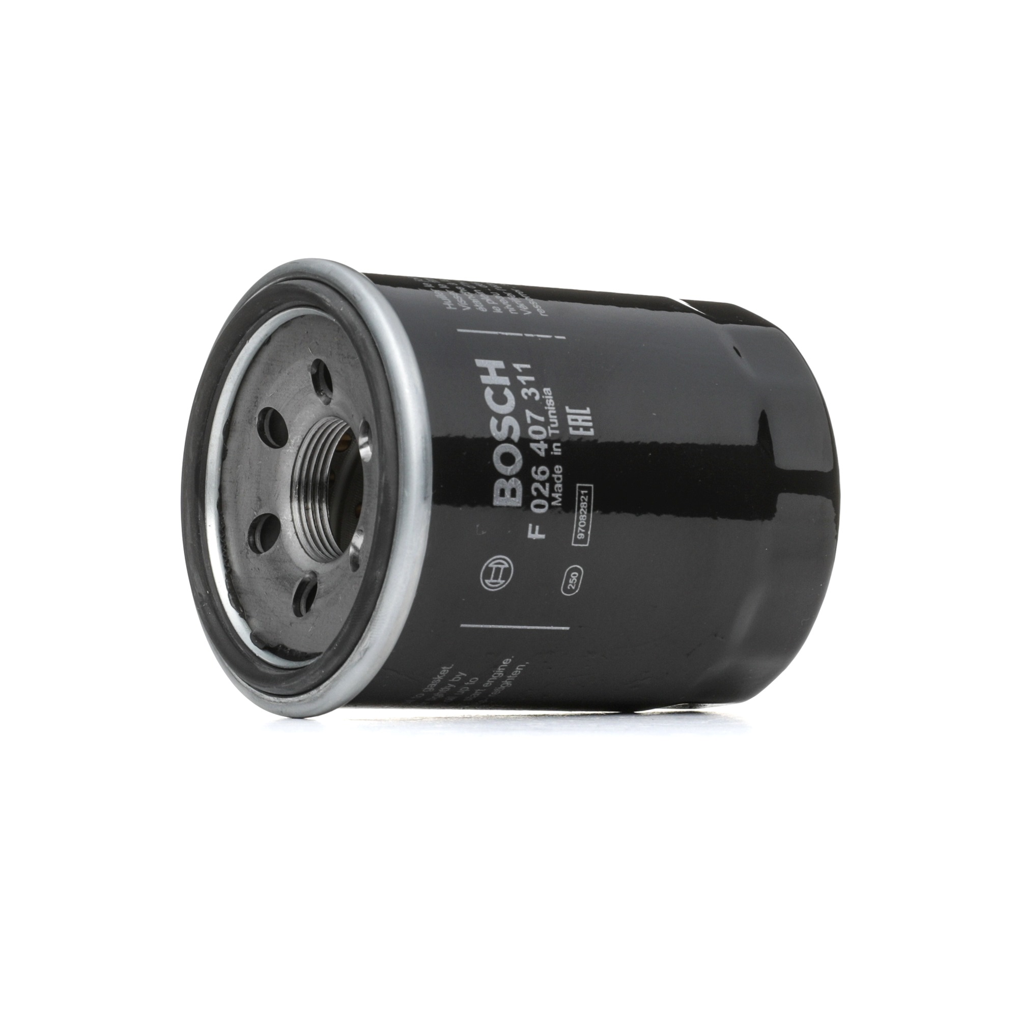 P 7311 BOSCH M 26 x 1,5, with one anti-return valve, Spin-on Filter Ø: 76mm, Height: 101mm Oil filters F 026 407 311 buy