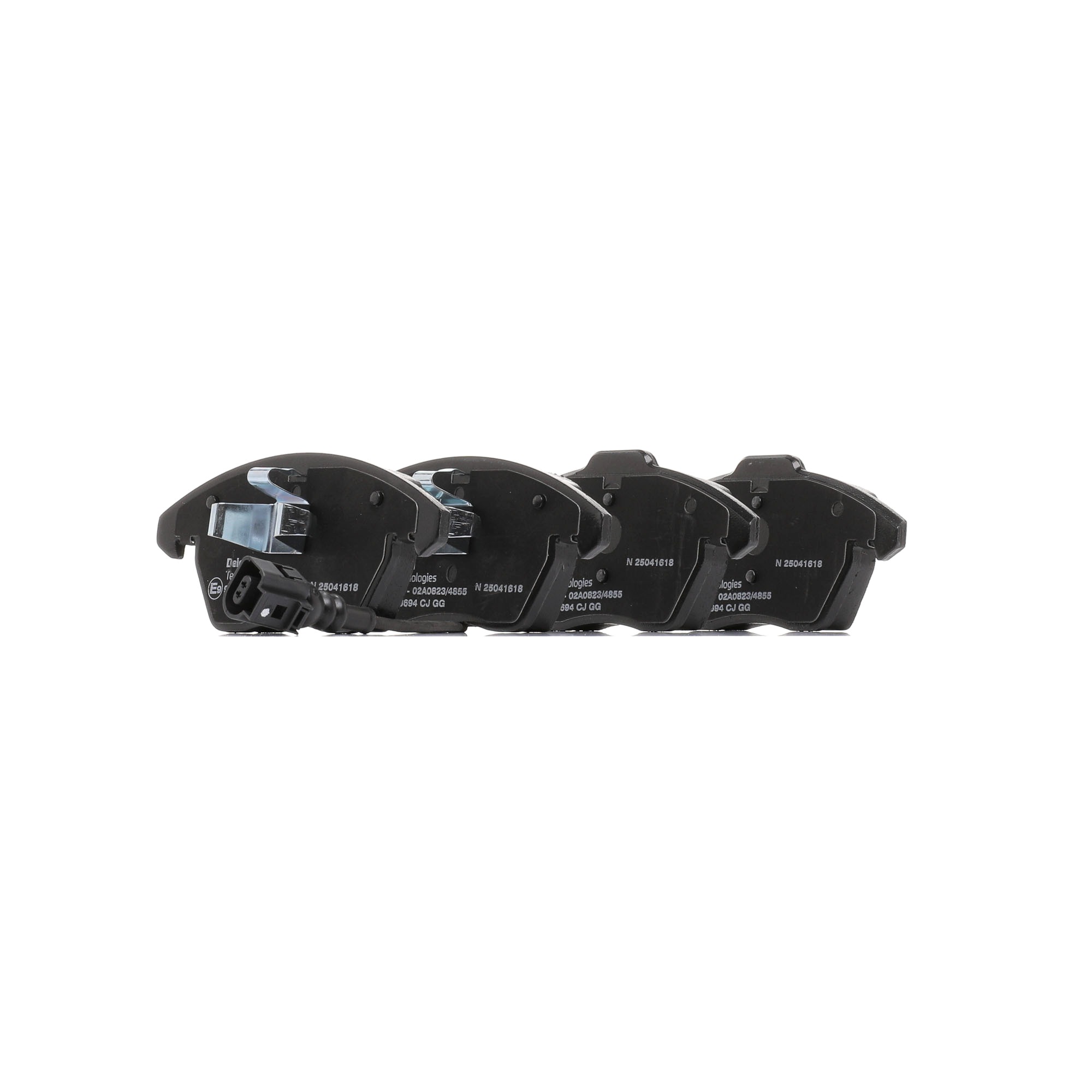 DELPHI incl. wear warning contact Height 1: 71,3mm, Height 2: 66mm, Width 1: 155,5mm, Width 2: 155,5mm, Thickness 1: 20mm, Thickness 2: 20mm Brake pads LP3694 buy