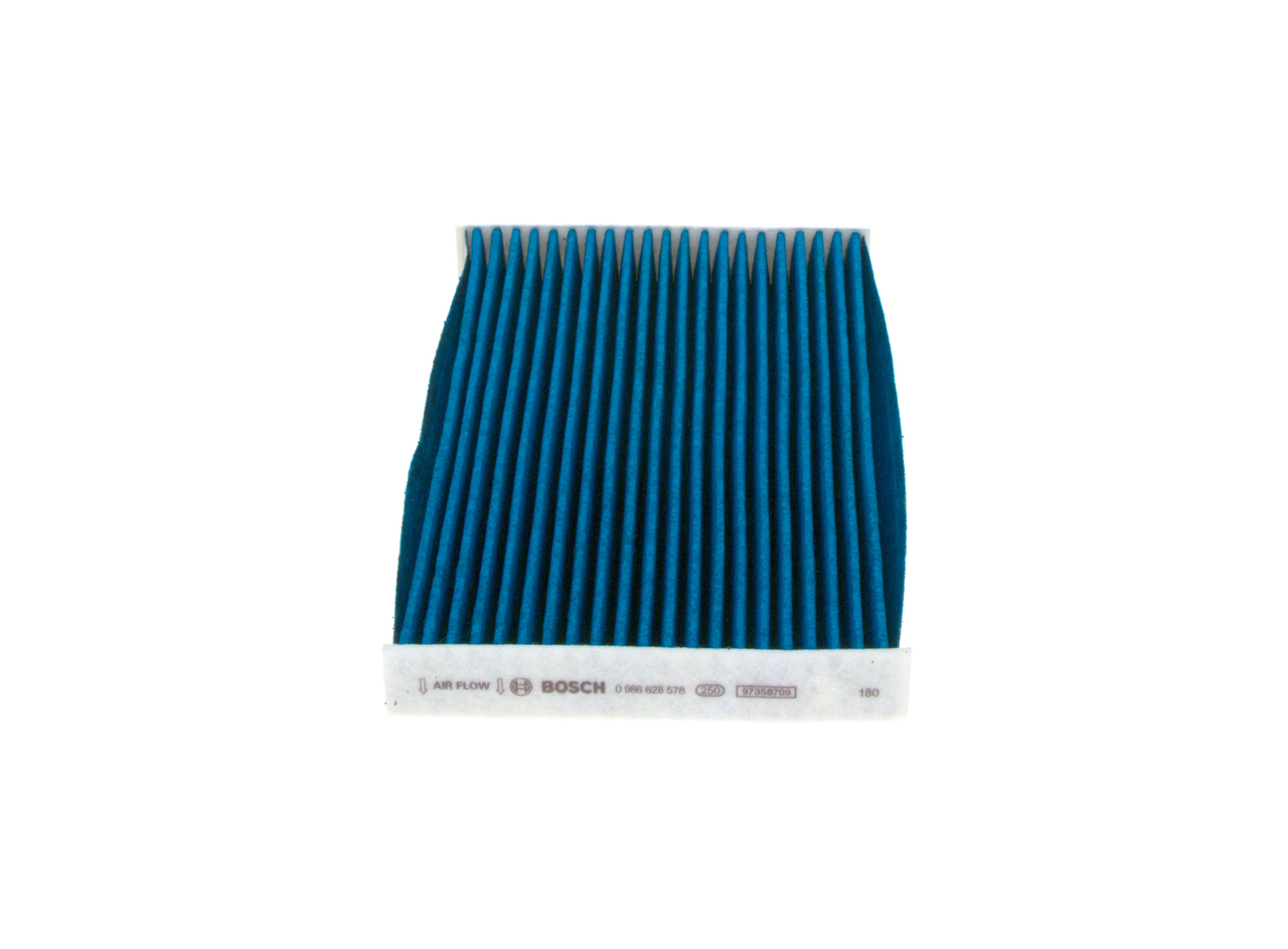 A 8578 BOSCH Activated Carbon Filter, 177 mm x 288 mm x 31 mm Width: 288mm, Height: 31mm, Length: 177mm Cabin filter 0 986 628 578 buy