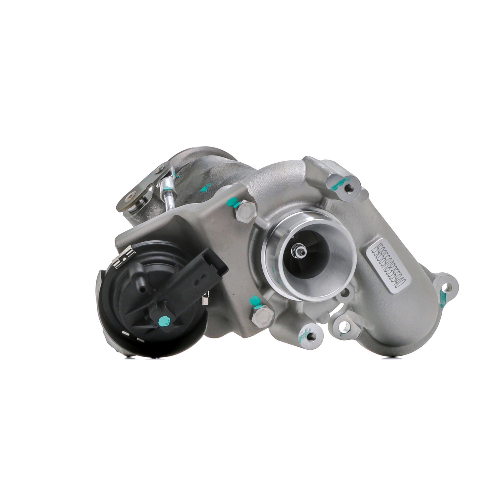 RIDEX 2234C11543 Turbocompresseur Turbocompresseur à gaz d'échappement, refroidi par air, commandé par dépression, Acier, Aluminium