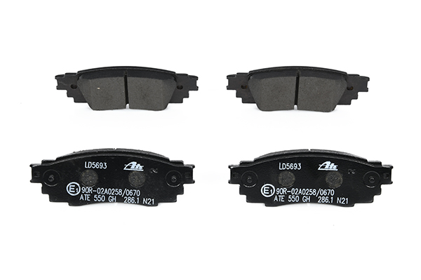 ATE 13.0470-5693.2 Brake pad set not prepared for wear indicator, without integrated wear warning contact