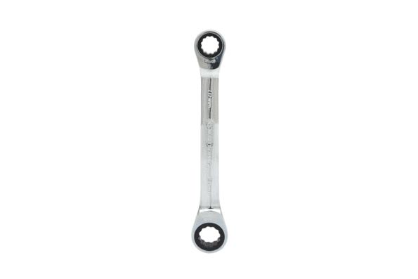 503.4512-E KS TOOLS Schlüsselweite: 10, 13, Anzahl Zähne (Ratschenmechanismus): 72 Ratschen-Doppelringschlüssel 503.4512-E