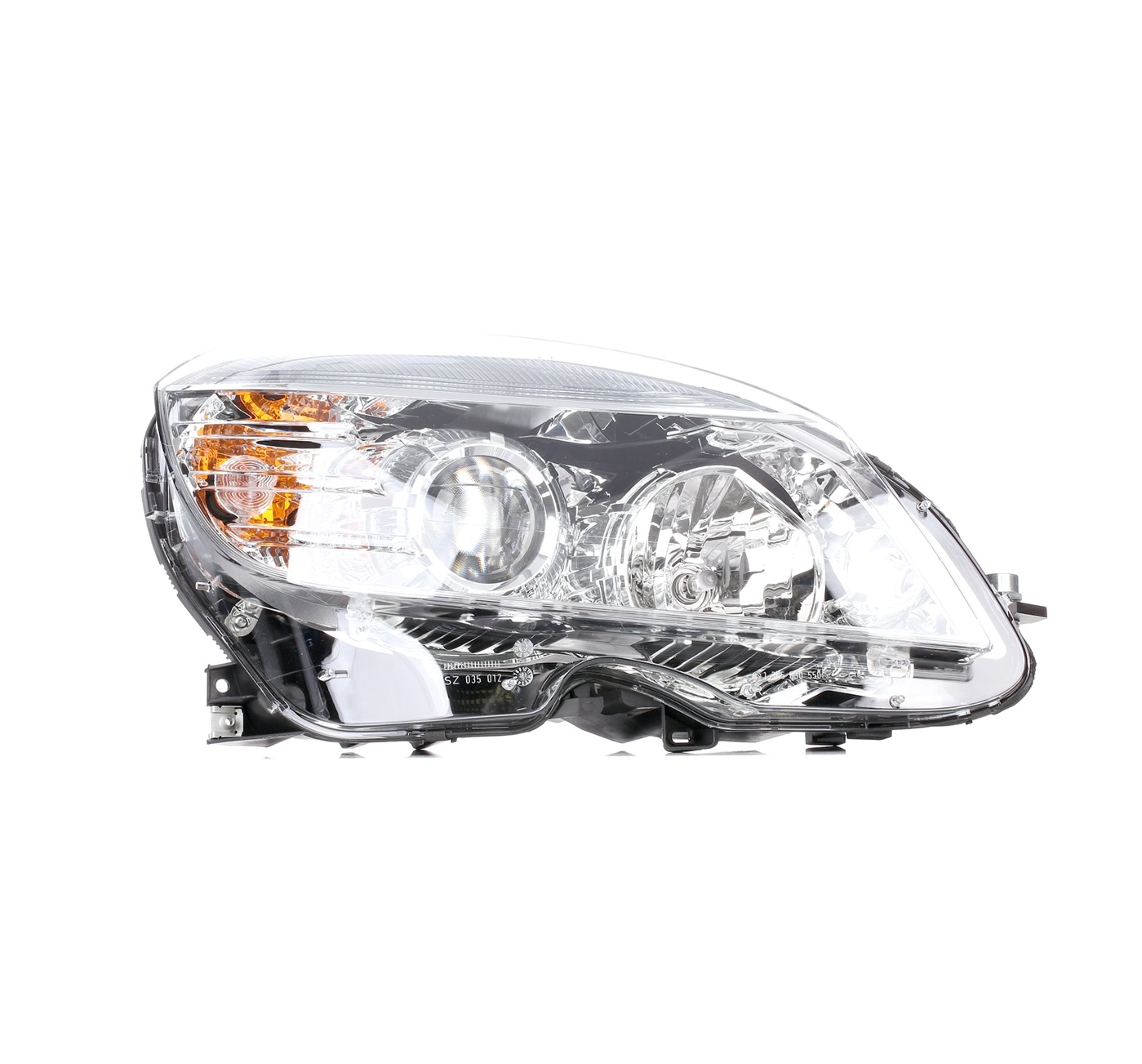 710301234204 MAGNETI MARELLI Headlight SMART Right, W5W, PY21W, H7/H7, Halogen, with indicator, for right-hand traffic, with bulbs, with motor for headlamp levelling