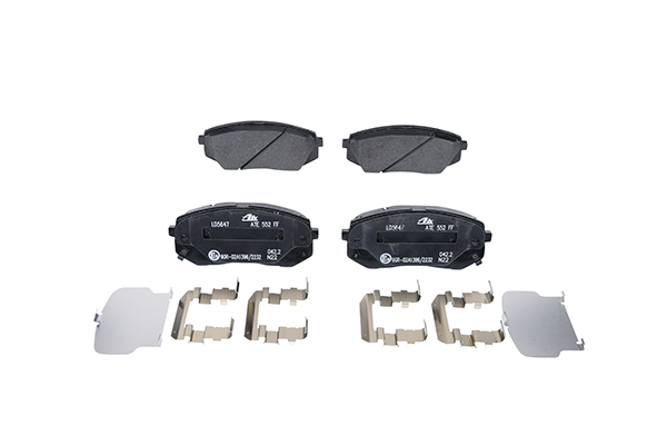 LD5647 ATE with acoustic wear warning, with accessories Height: 61,0mm, Width: 137,7mm, Thickness: 17,8mm Brake pads 13.0470-5647.2 buy