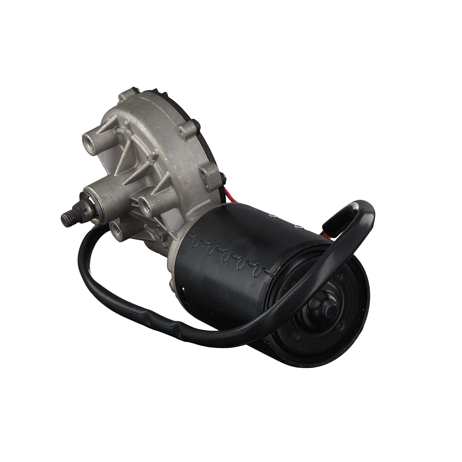 FEBI BILSTEIN 12V, Front, for left-hand drive vehicles, with cable Number of connectors: 4 Windscreen wiper motor 21743 buy