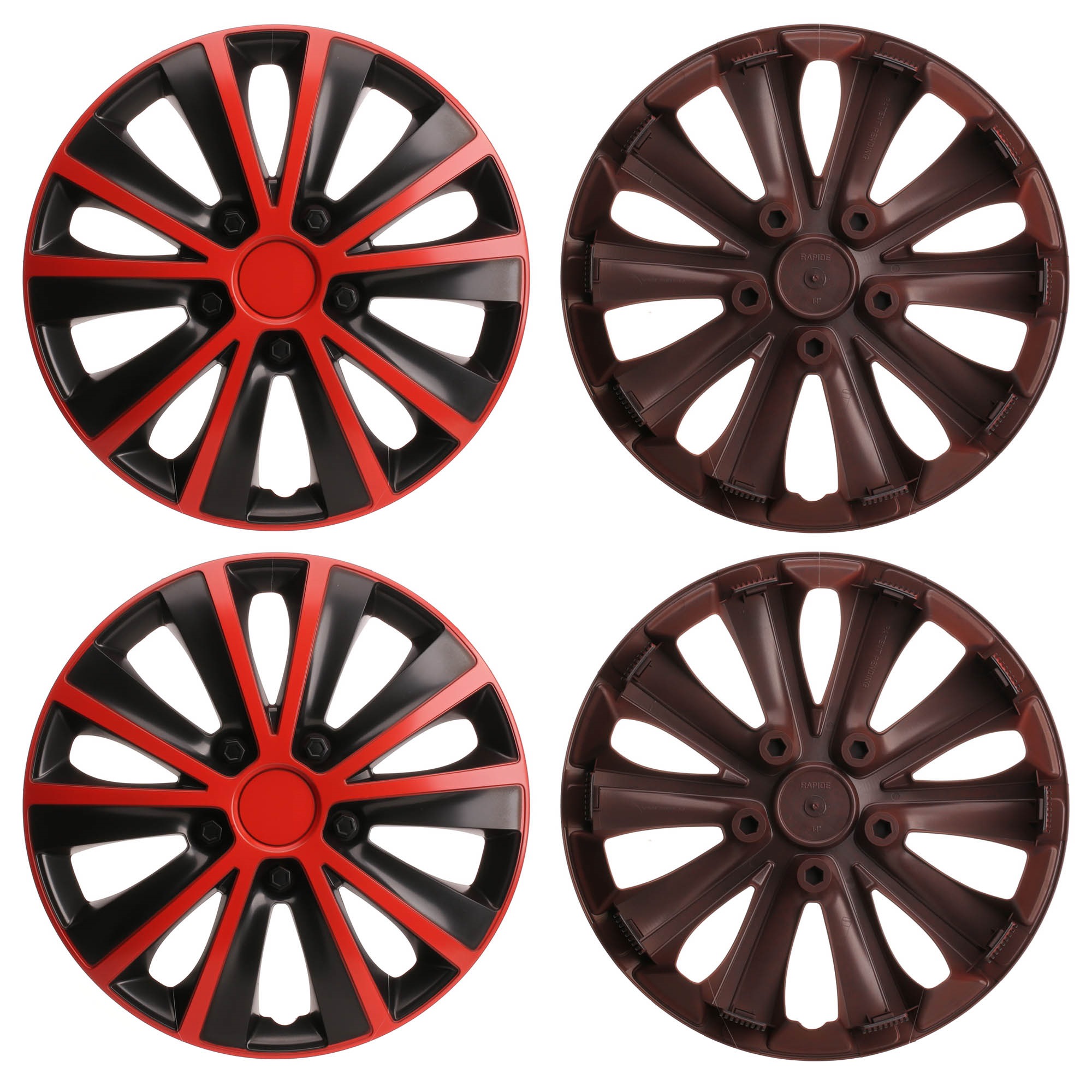 Wheel trims Red RIDEX PLUS 100009A0012P