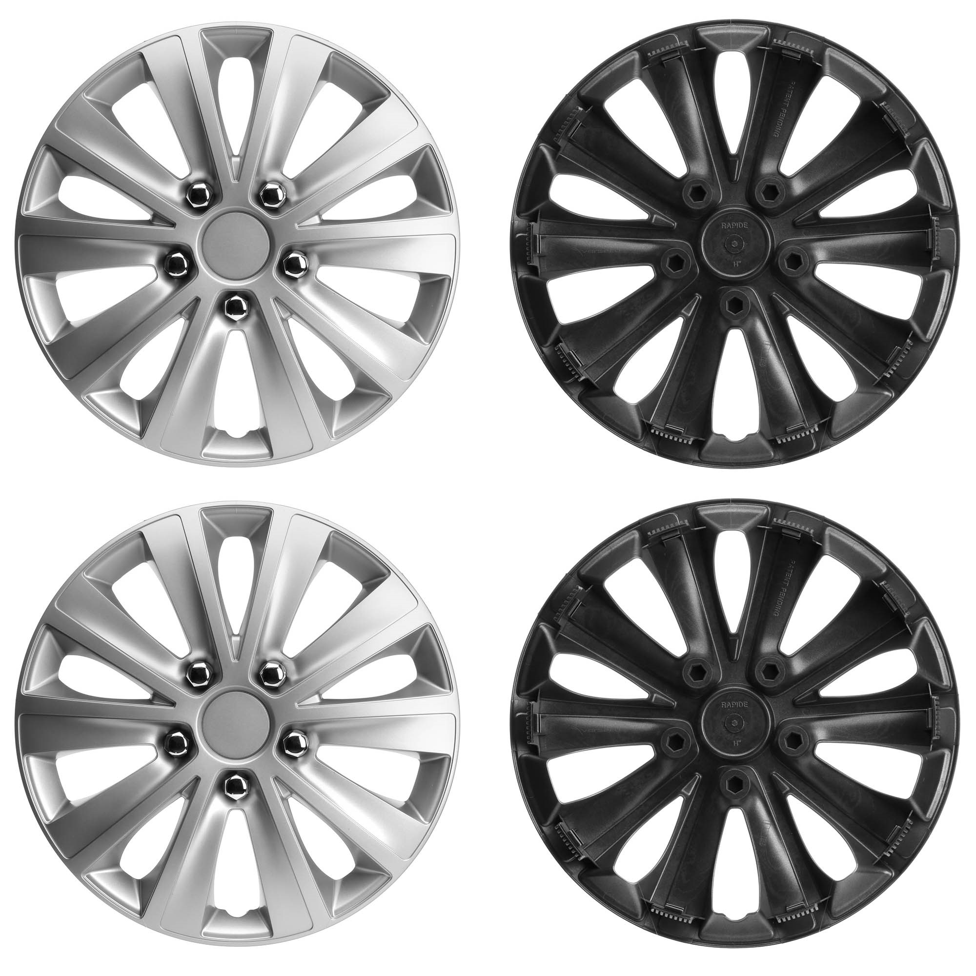 Køb 100009A0020P RIDEX PLUS 14 tommer sølv Hjulkapsler 100009A0020P billige