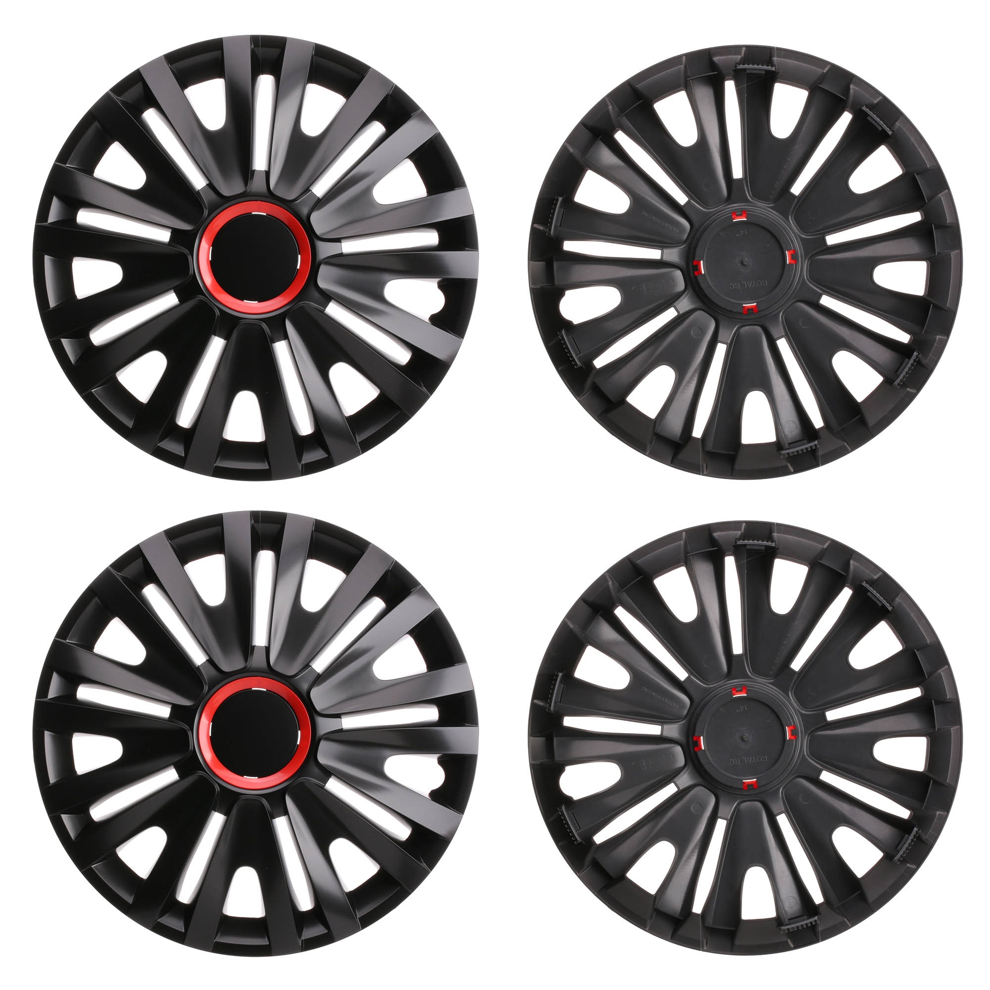 Wheel covers Red RIDEX PLUS 100009A0024P