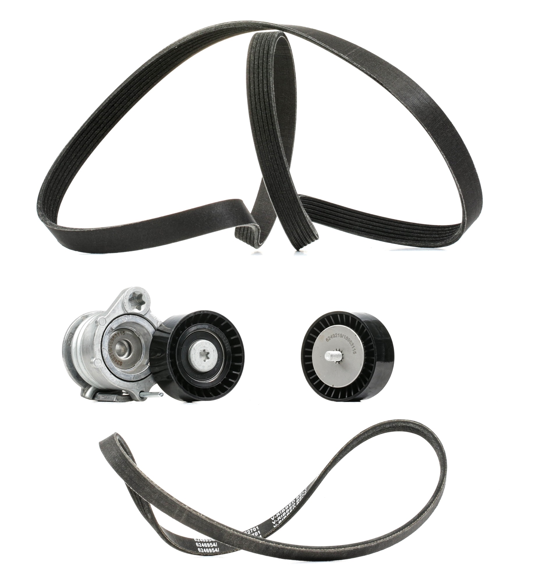 RIDEX PLUS 542R0402P V-ribbed belt kit BMW E91 320d 2.0 150 hp Diesel 2005 price