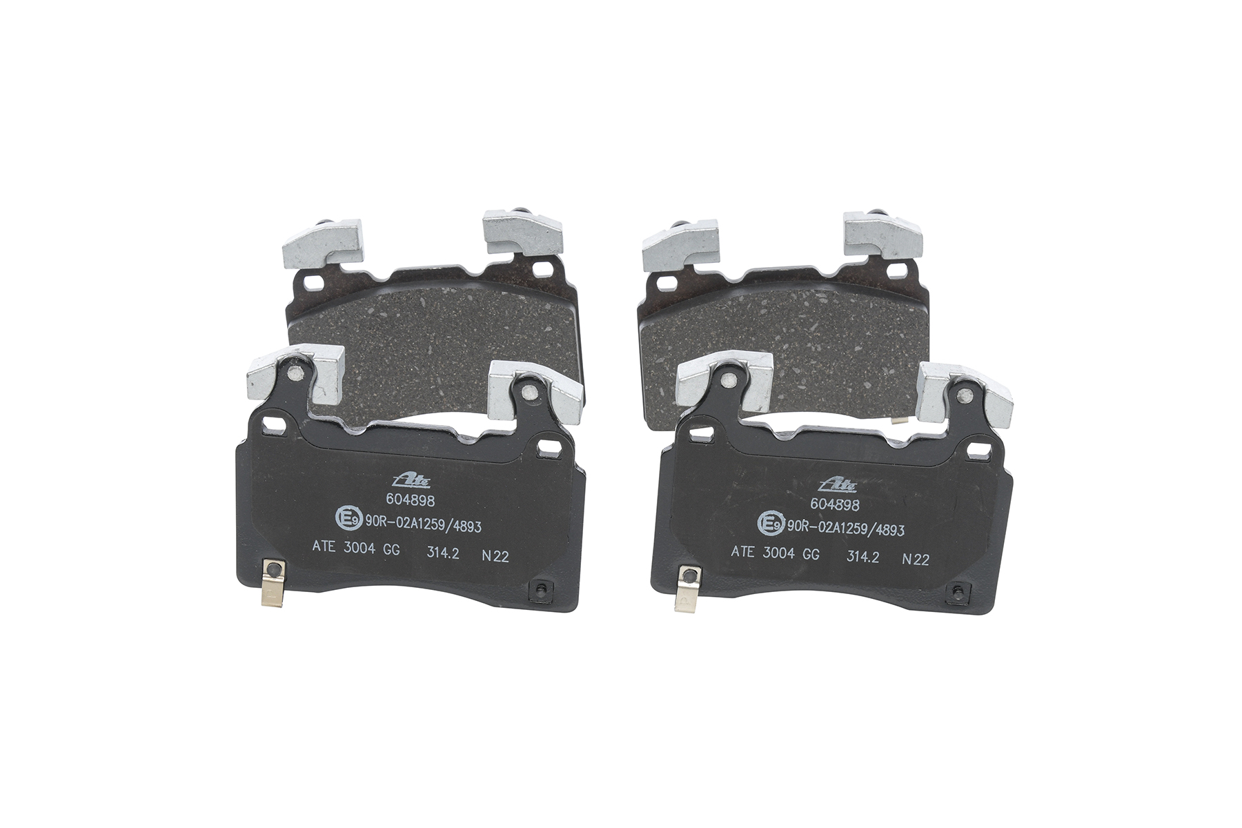 ATE 13.0460-4898.2 Brake pad set with acoustic wear warning