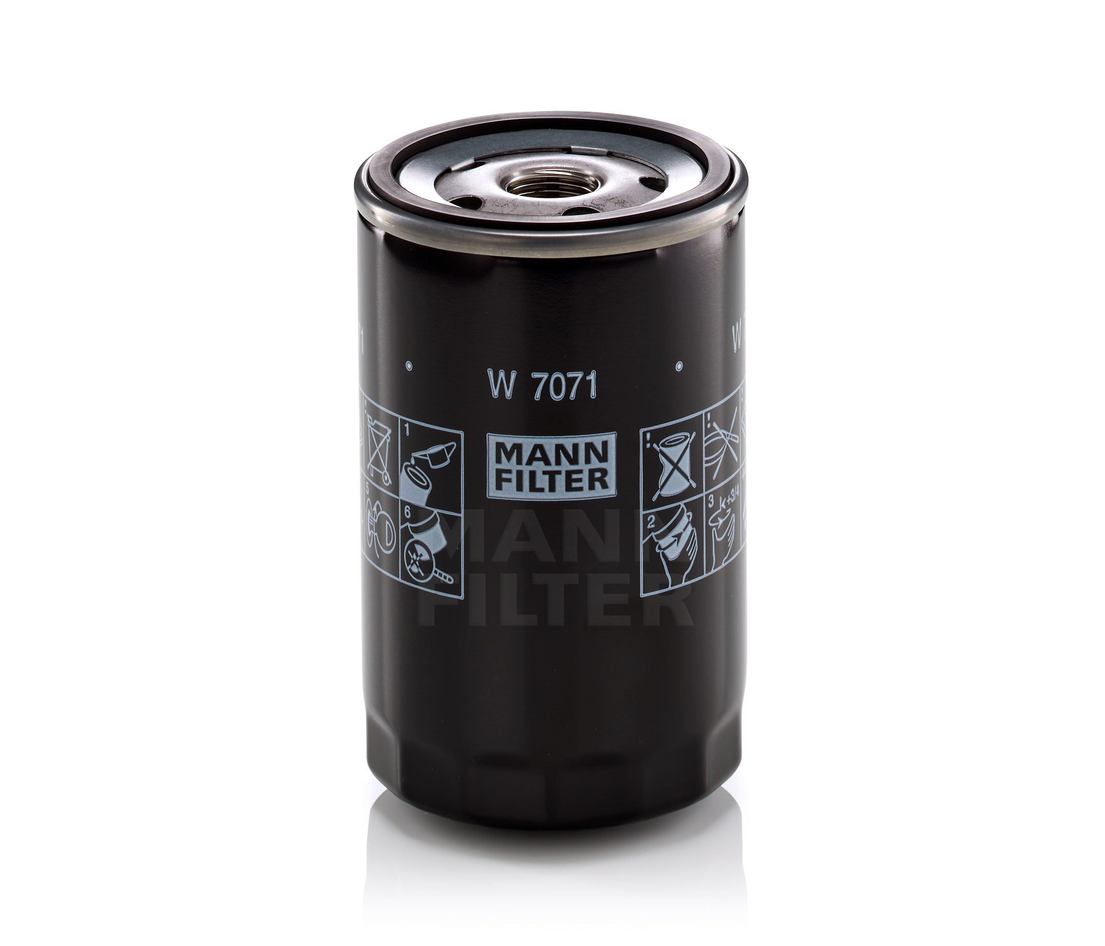 MANN-FILTER Oliefilter, gear (E-aksel) W 7071 - køb med rabat