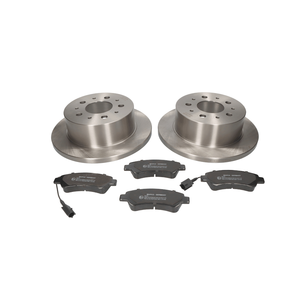 MAPCO Rear Axle, solid, incl. wear warning contact Ø: 280mm, Brake Disc Thickness: 16mm Brake discs and pads 47334 buy