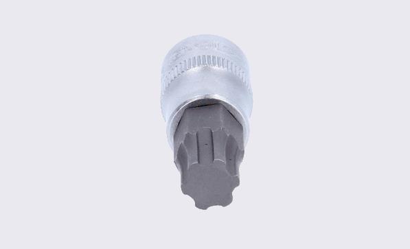 Køb 911.3156 KS TOOLS DIN 3120, ISO 1174, ISO1174, IP55, Krom-vanadium-stål, Torx, Torx plus, riflet Skraldenøgleindsats (Hexagon) 911.3156 billige