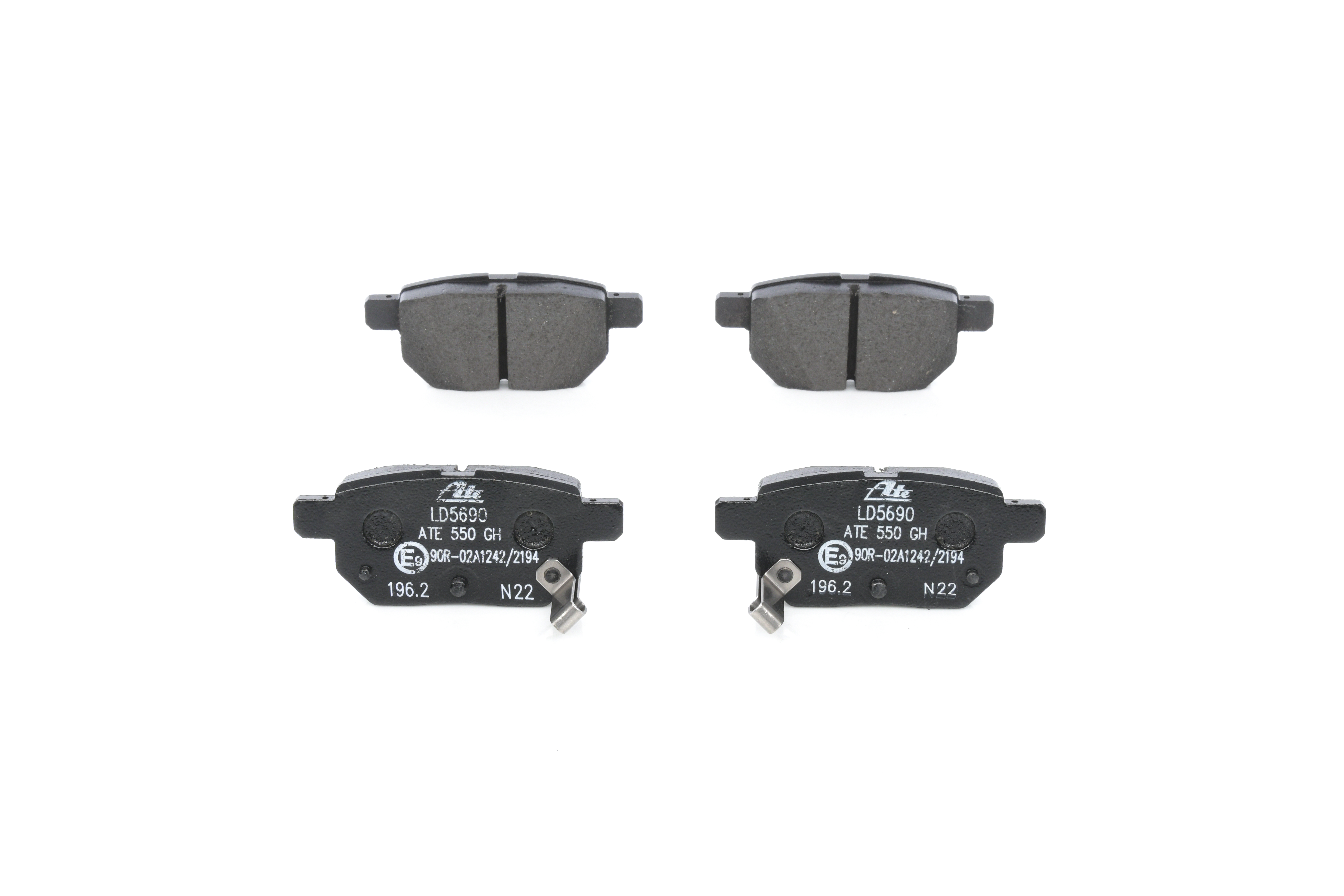 ATE 13.0470-5690.2 Brake pad set with acoustic wear warning