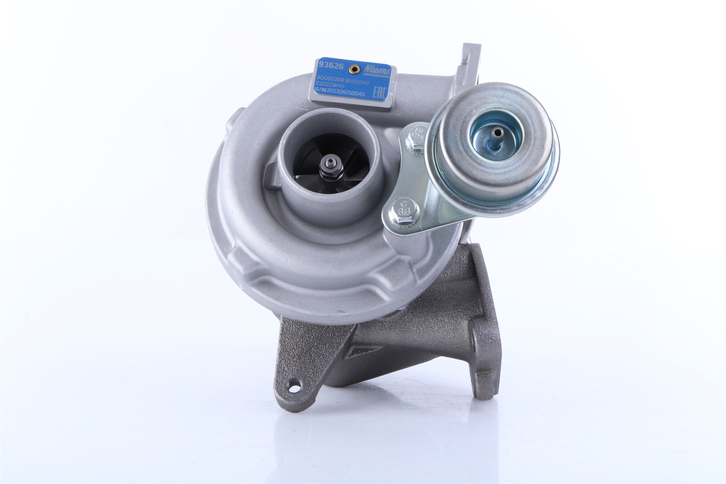 NISSENS 93626 Turbocharger Exhaust Turbocharger, Oil-cooled, pneumatic, with gaskets/seals, without exhaust manifold