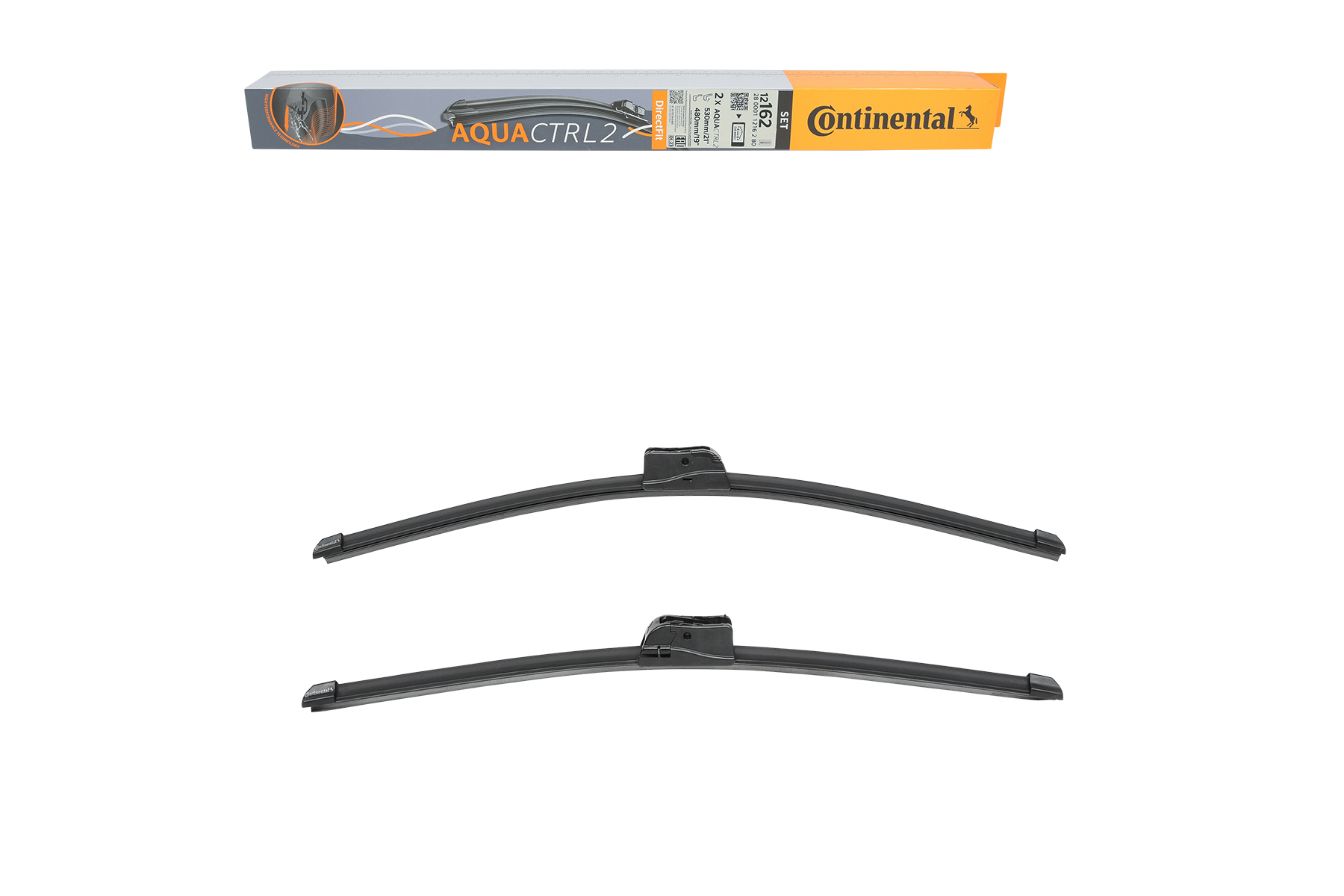 12162 Continental AQUACTRL2 530, 480 mm Front, Flat wiper blade, with spoiler, 21/19 Inch Styling: with spoiler Wiper blades 2800011216280 buy