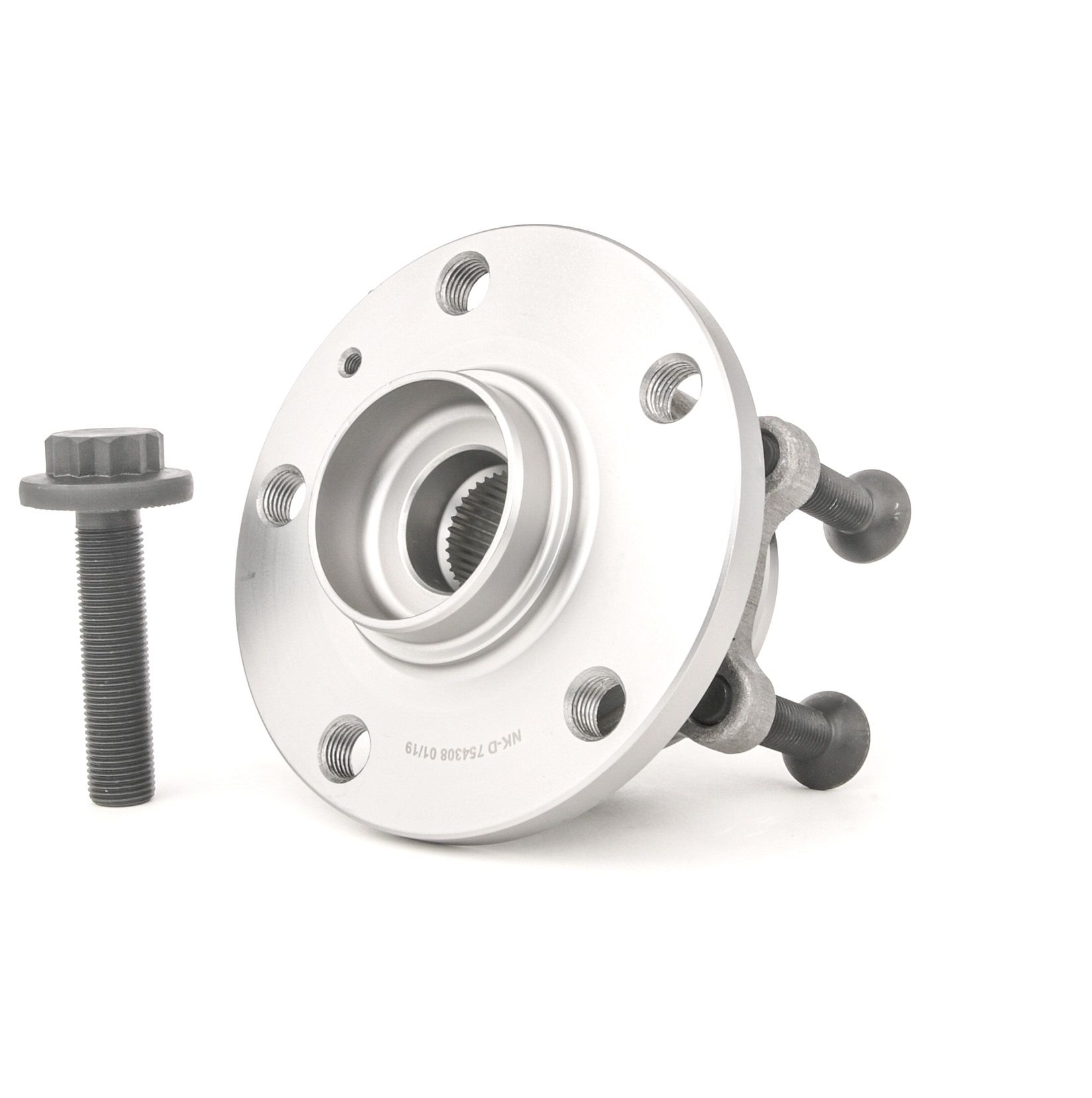 NK 754308 Wheel bearing kit with ABS sensor ring Audi in original quality
