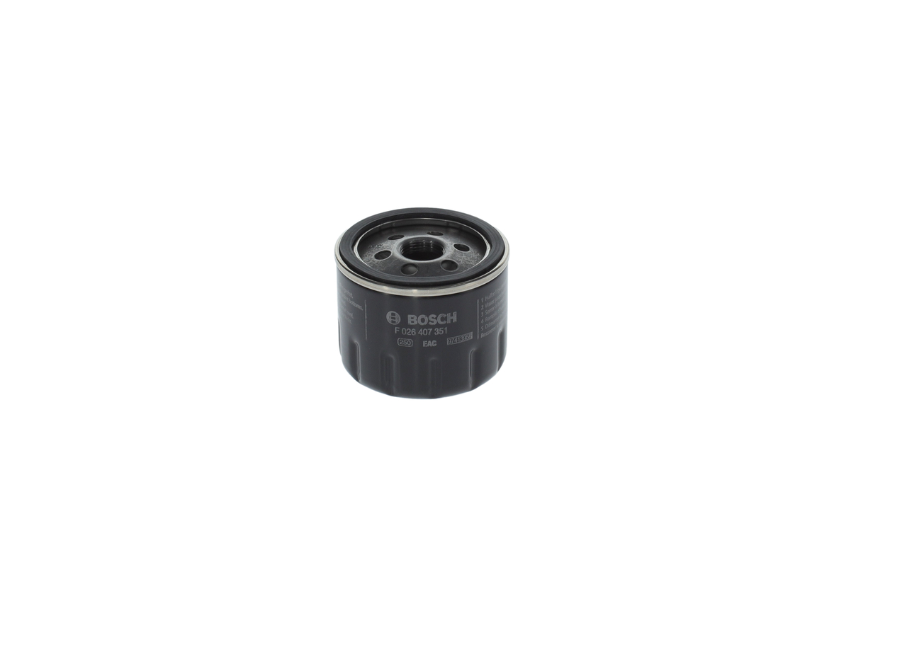 P 7351 BOSCH M 20 x 1,5, with one anti-return valve, Spin-on Filter Ø: 76mm, Height: 64mm Oil filters F 026 407 351 buy