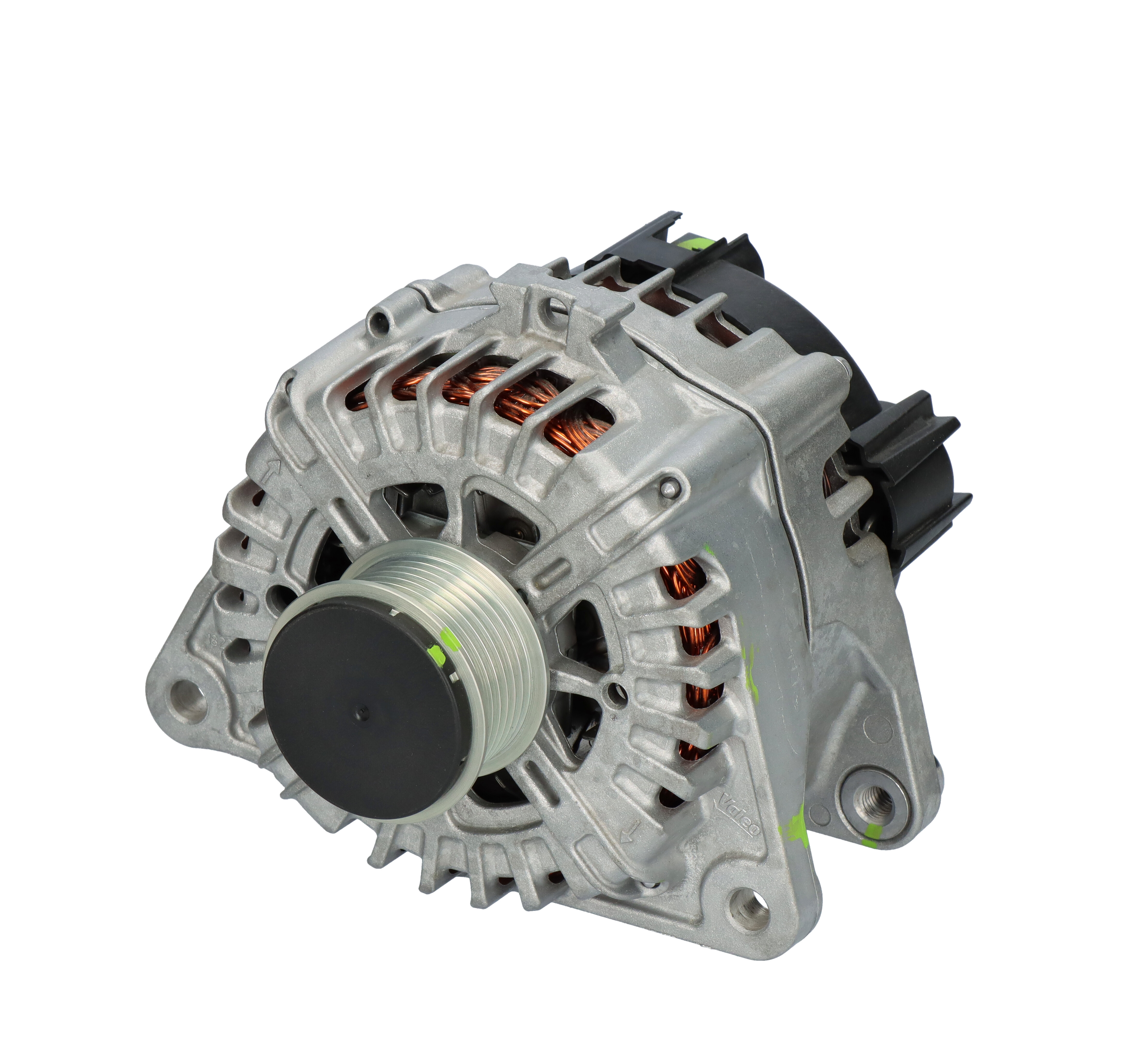 VALEO 14V, 200A, B+ / L / DFM, Ø 56 mm Number of ribs: 7 Generator 443318 buy
