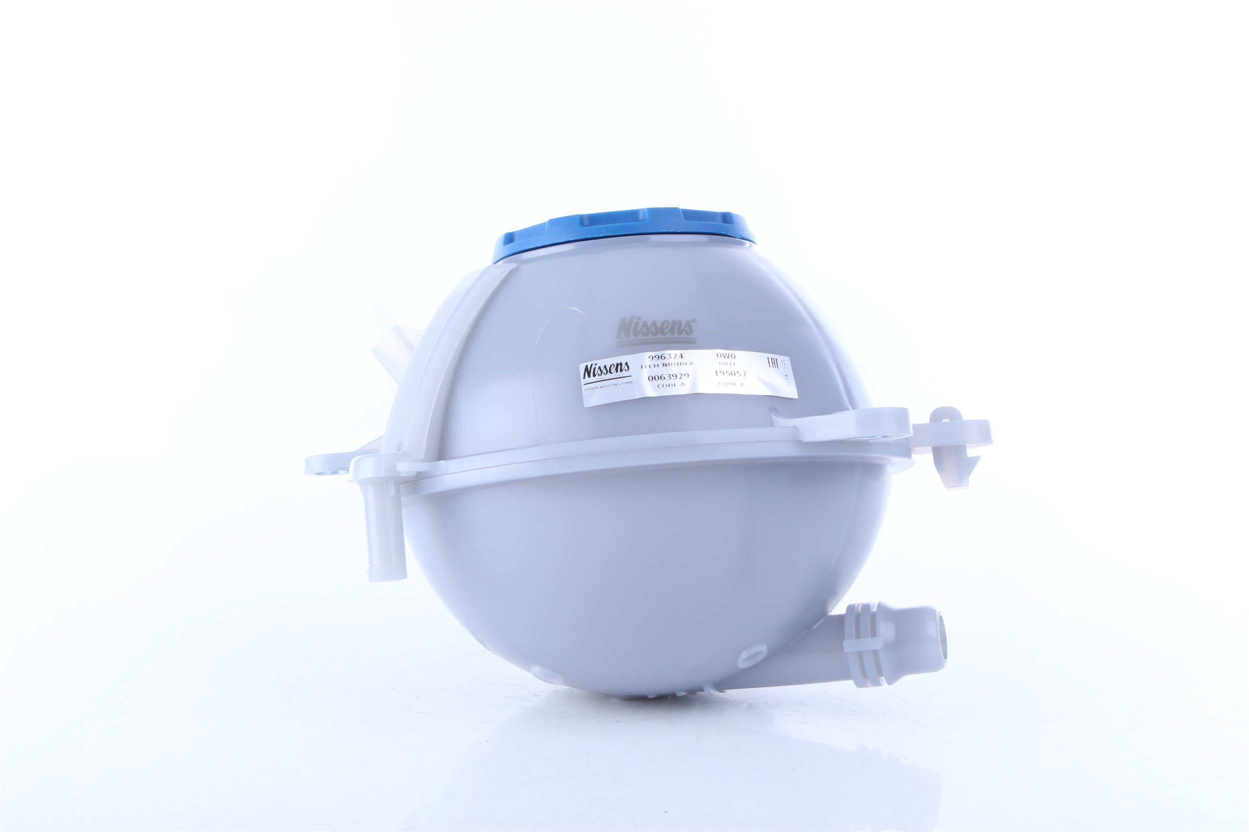 NISSENS 996324 Coolant expansion tank Capacity: 1,25l, with coolant level sensor, with lid