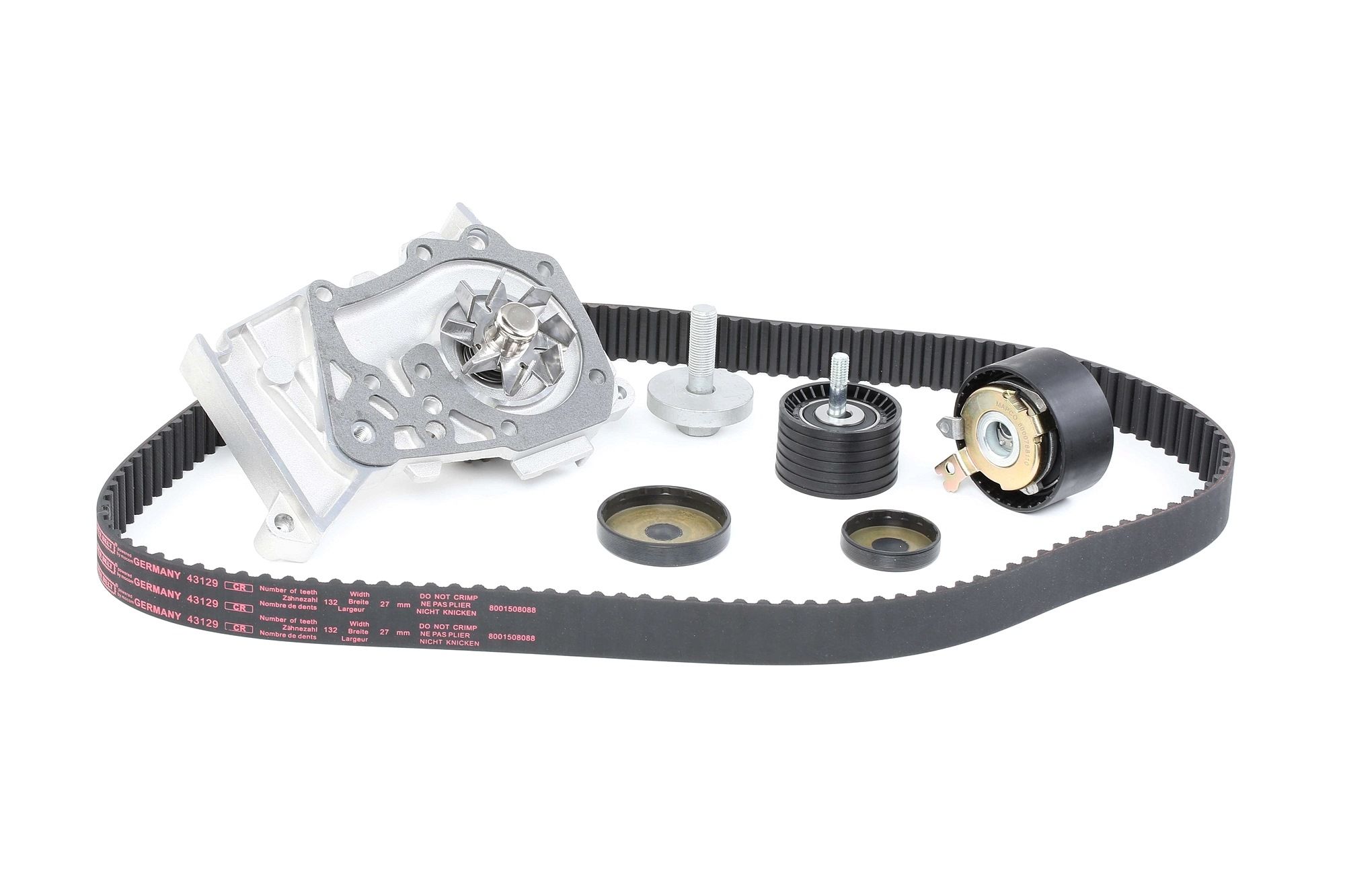MAPCO 41129 Water pump and timing belt kit Width 1: 27 mm