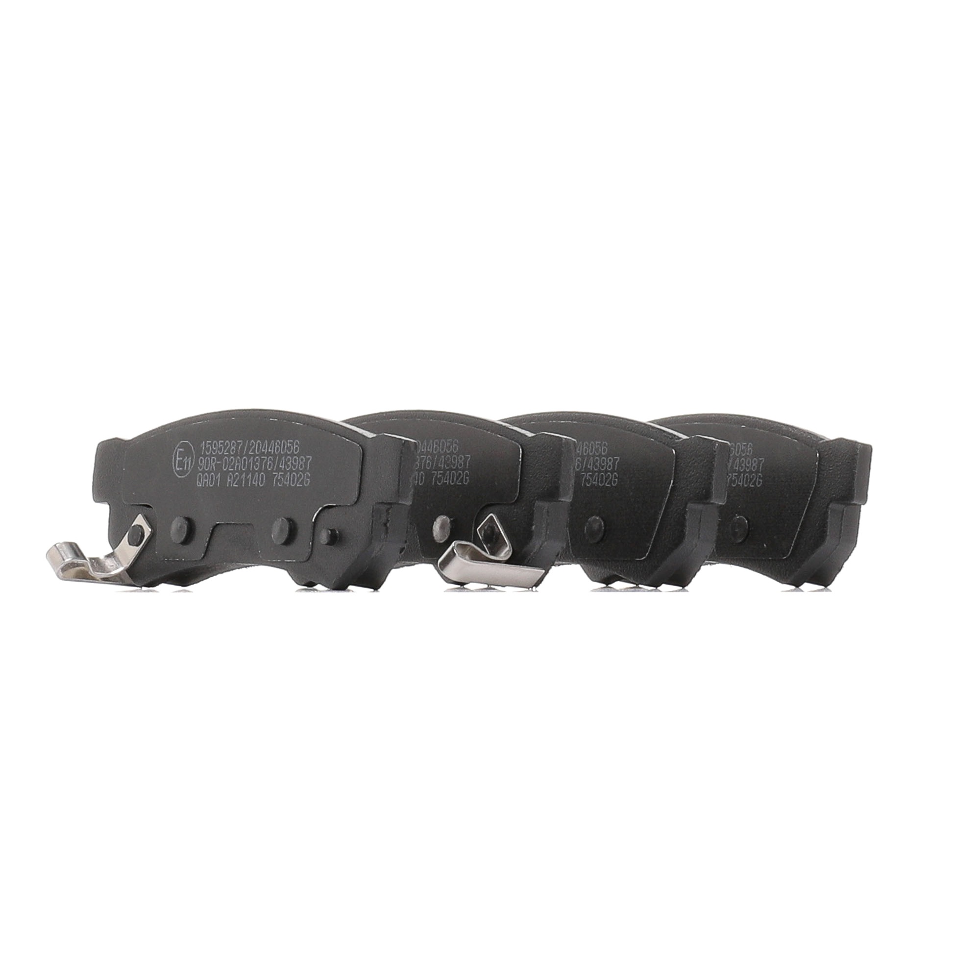 RIDEX 402B2062 Brake pad set Rear Axle, incl. wear warning contact