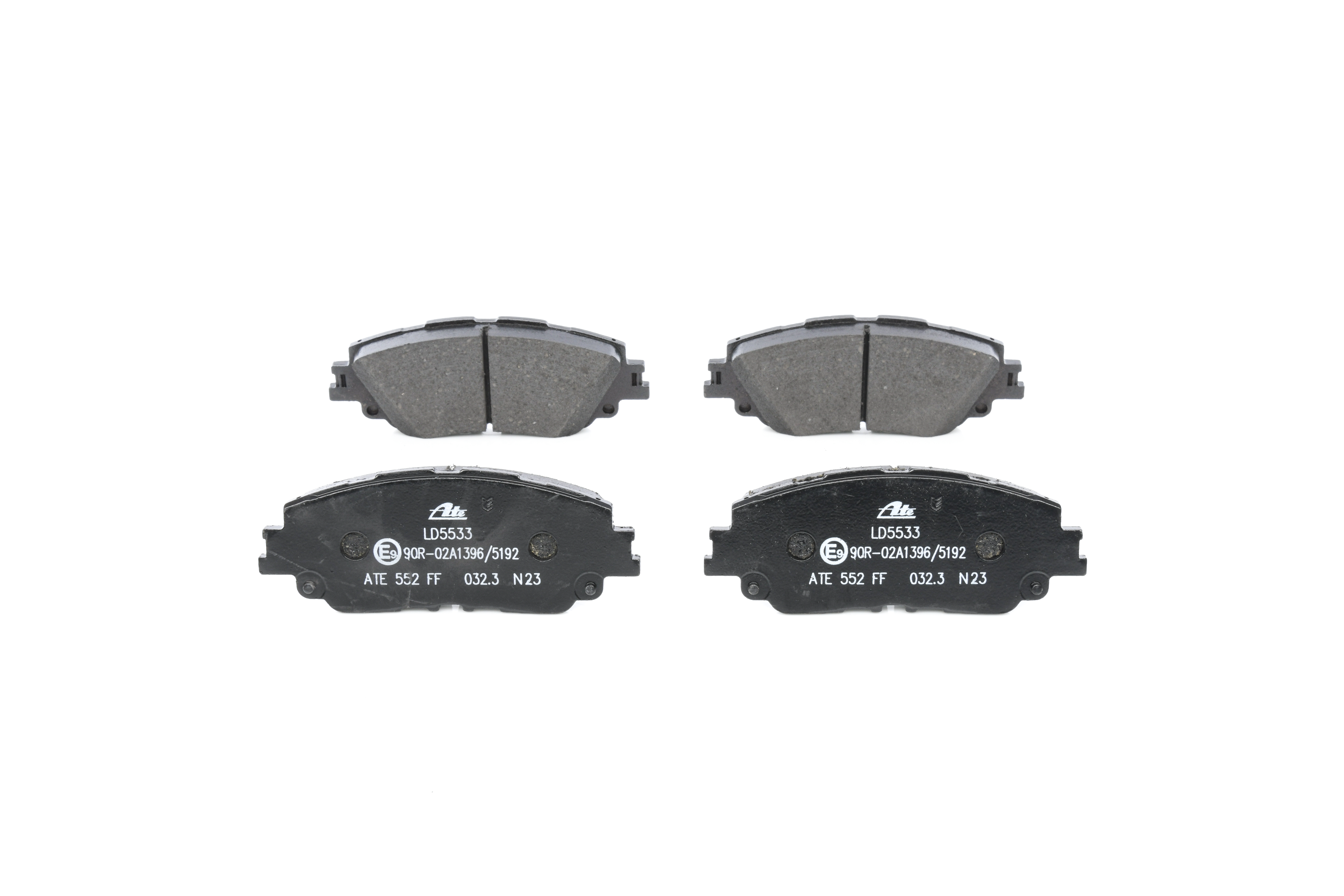 LD5533 ATE not prepared for wear indicator, excl. wear warning contact Height: 55,9mm, Width: 142,5mm, Thickness: 16,5mm Brake pads 13.0470-5533.2 buy