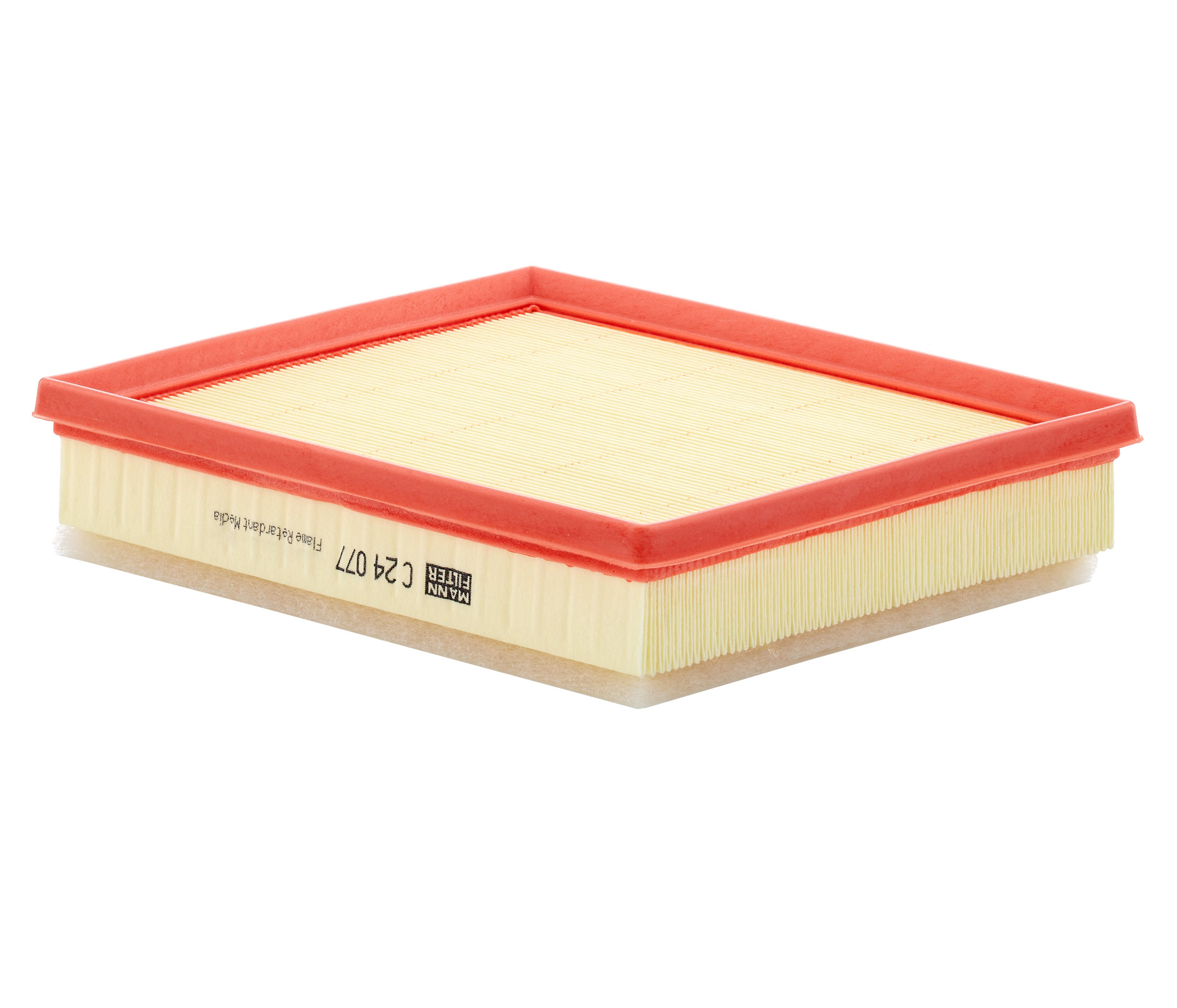MANN-FILTER C 24 077 Length: 199 mm, Filter Insert Air filter Length: 199mm, Width: 243mm, Height: 53mm C 24 077 cheap