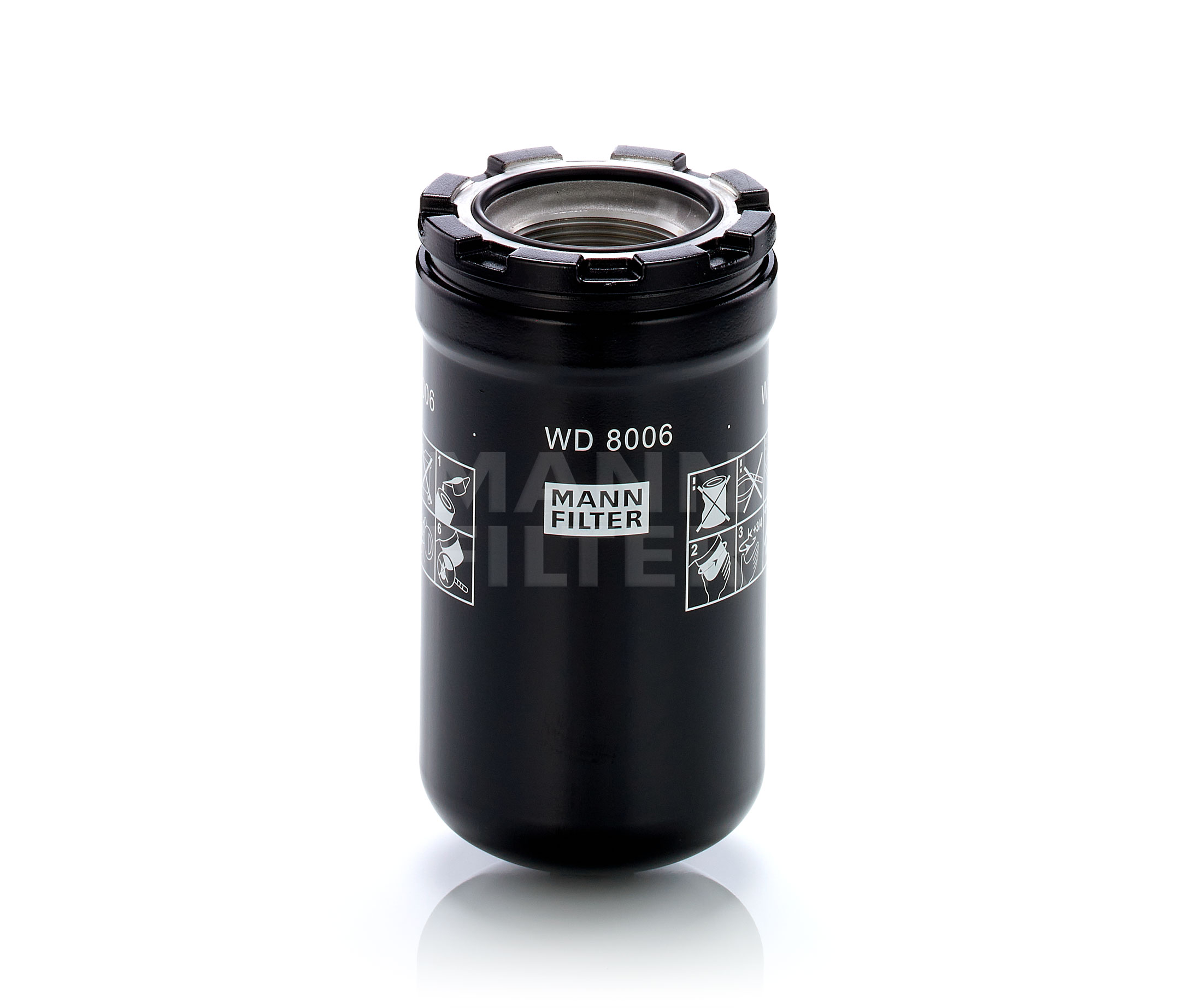 WD8006 Филтър, работна хидравлика MANN-FILTER 5 I 8670 X
