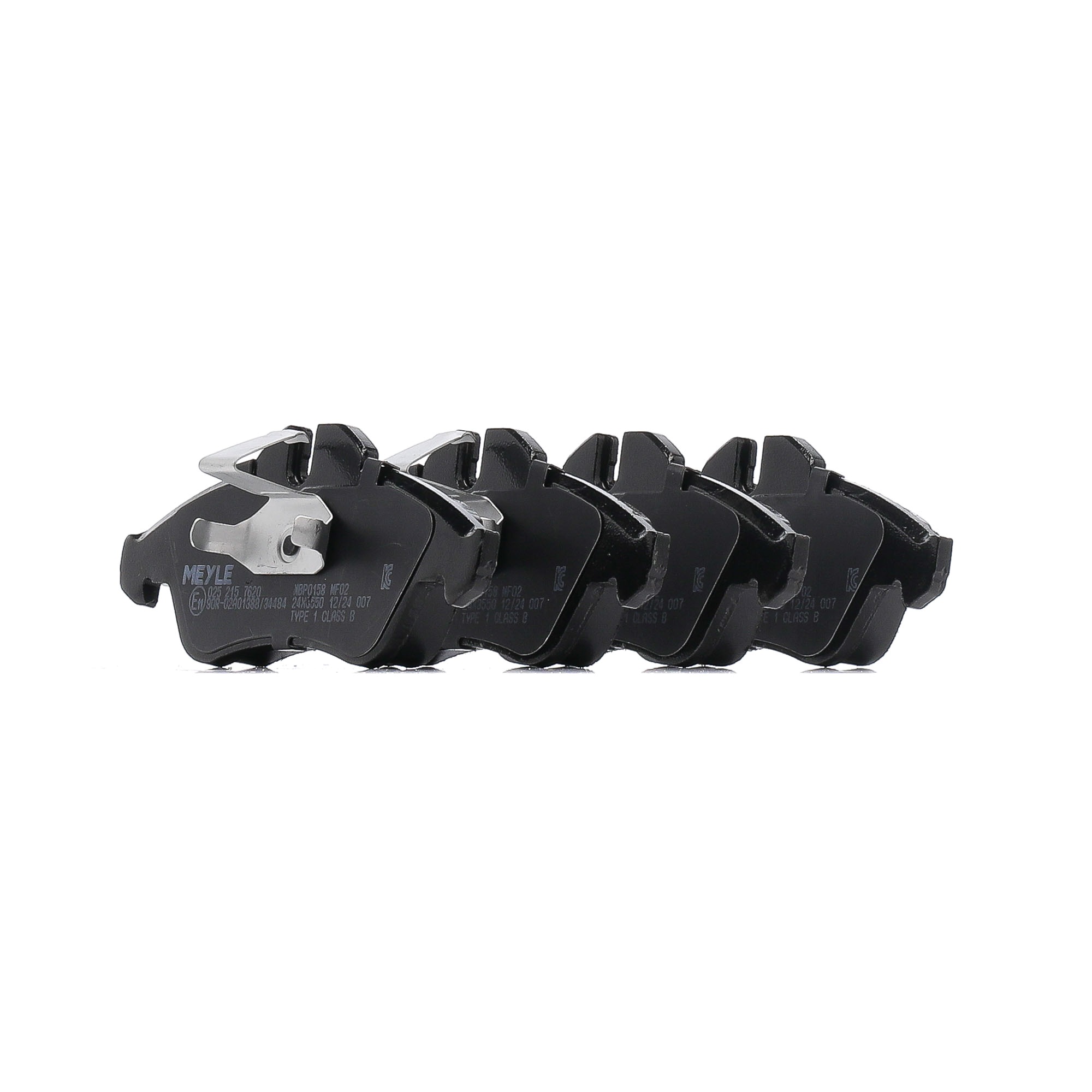 21577 MEYLE ORIGINAL Quality, Etuakseli, valmius kulumisenilmaisemelle Korkeus: 65mm, Leveys: 156,4mm, Paksuus: 20,3mm Jarrupalat 025 215 7620