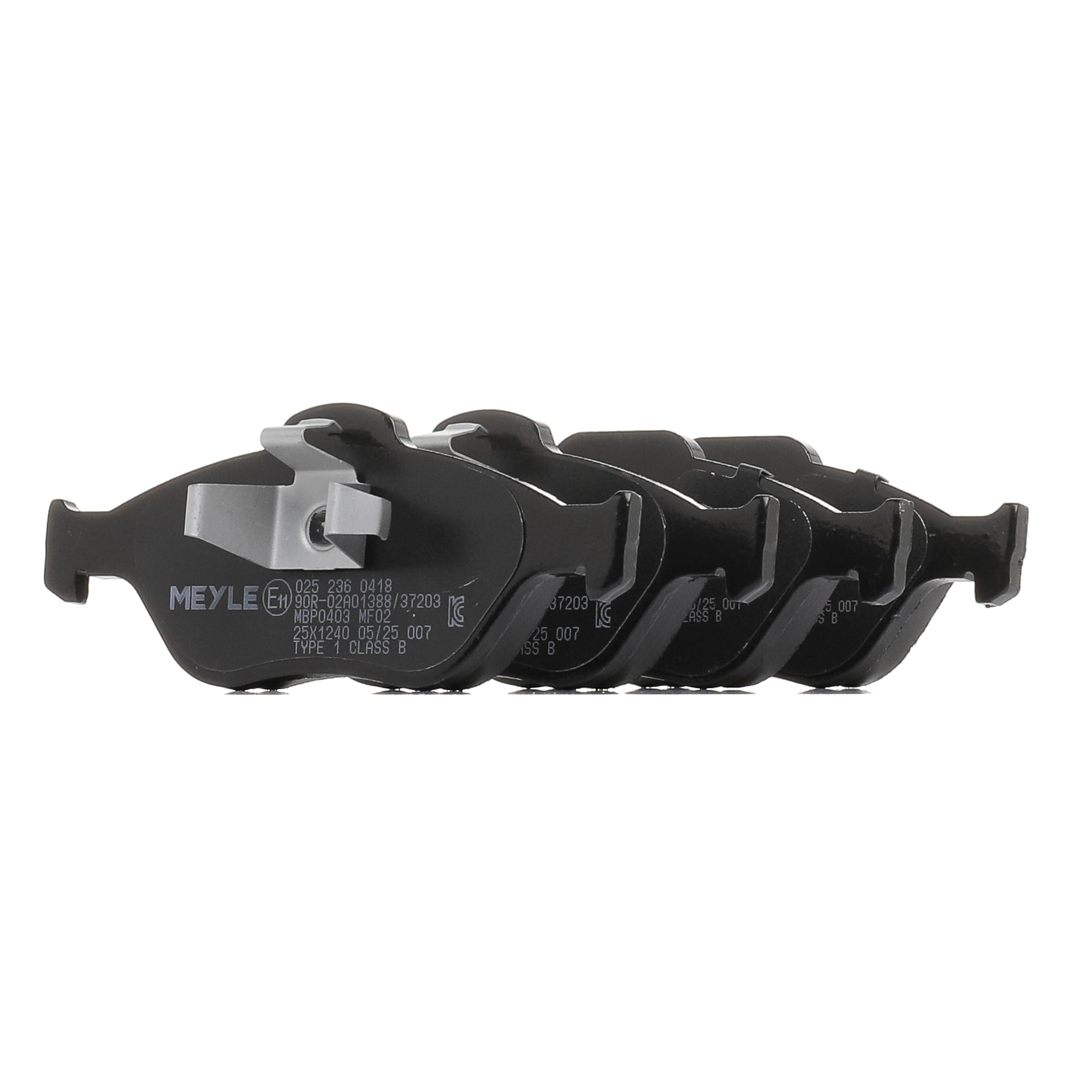MEYLE 025 236 0418 Brake pad set ORIGINAL Quality, Front Axle