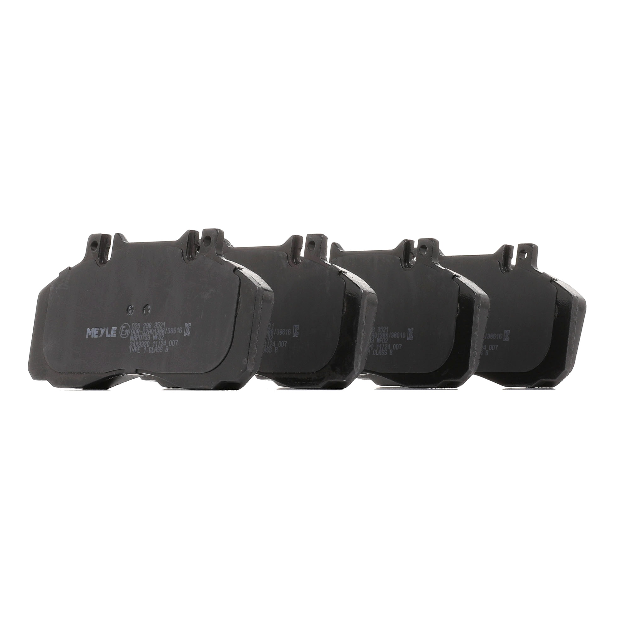 MEYLE 025 298 3521 Brake pad set ORIGINAL Quality, prepared for wear warning indicator