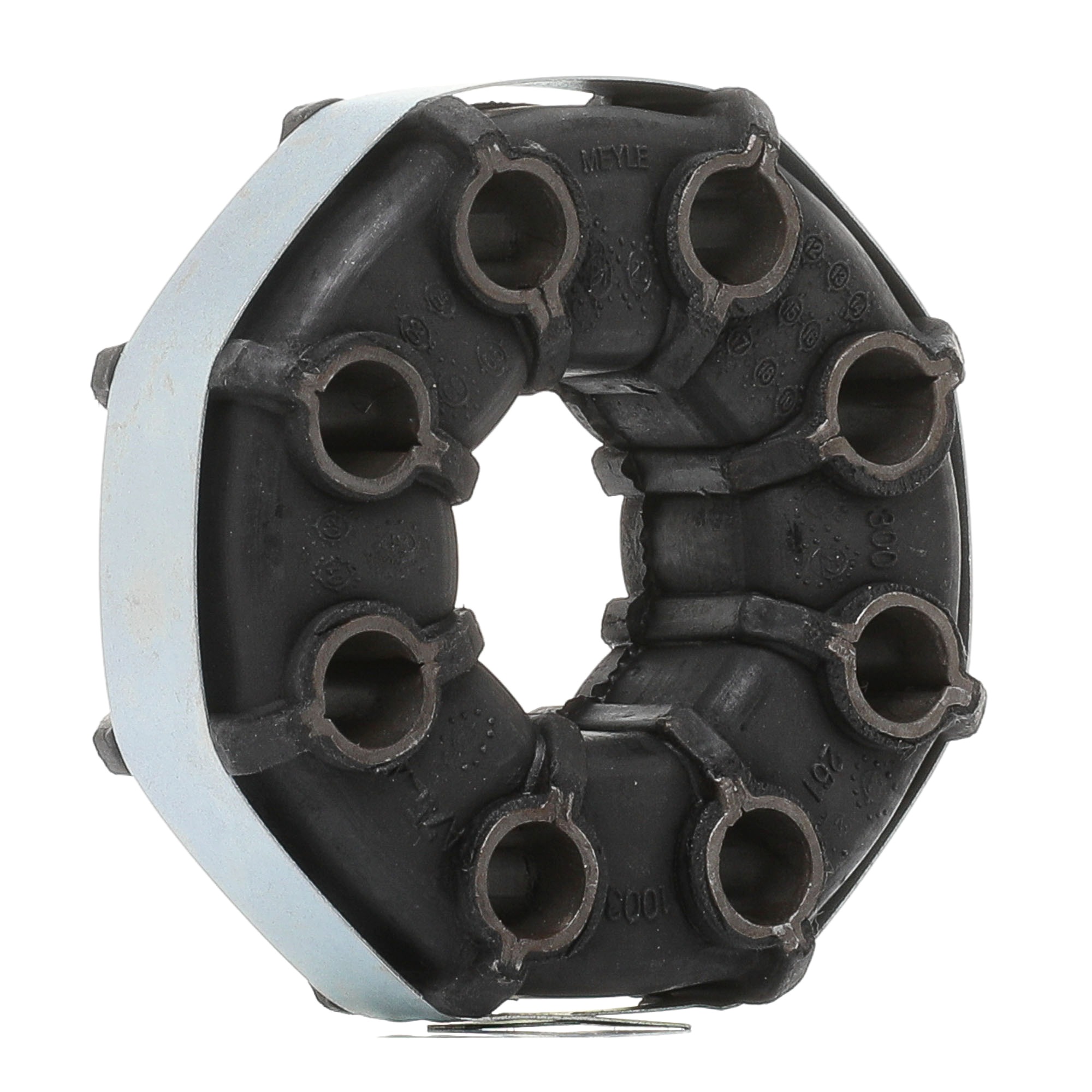 MPJ0073 MEYLE Steek wielbouten-Ø: 76mm, Voor, Ø: 105mm, ORIGINAL Quality, zonder montage-/bevestigingsmateriaal Aantal gaten: 8 Hardyschijf 300 261 1003