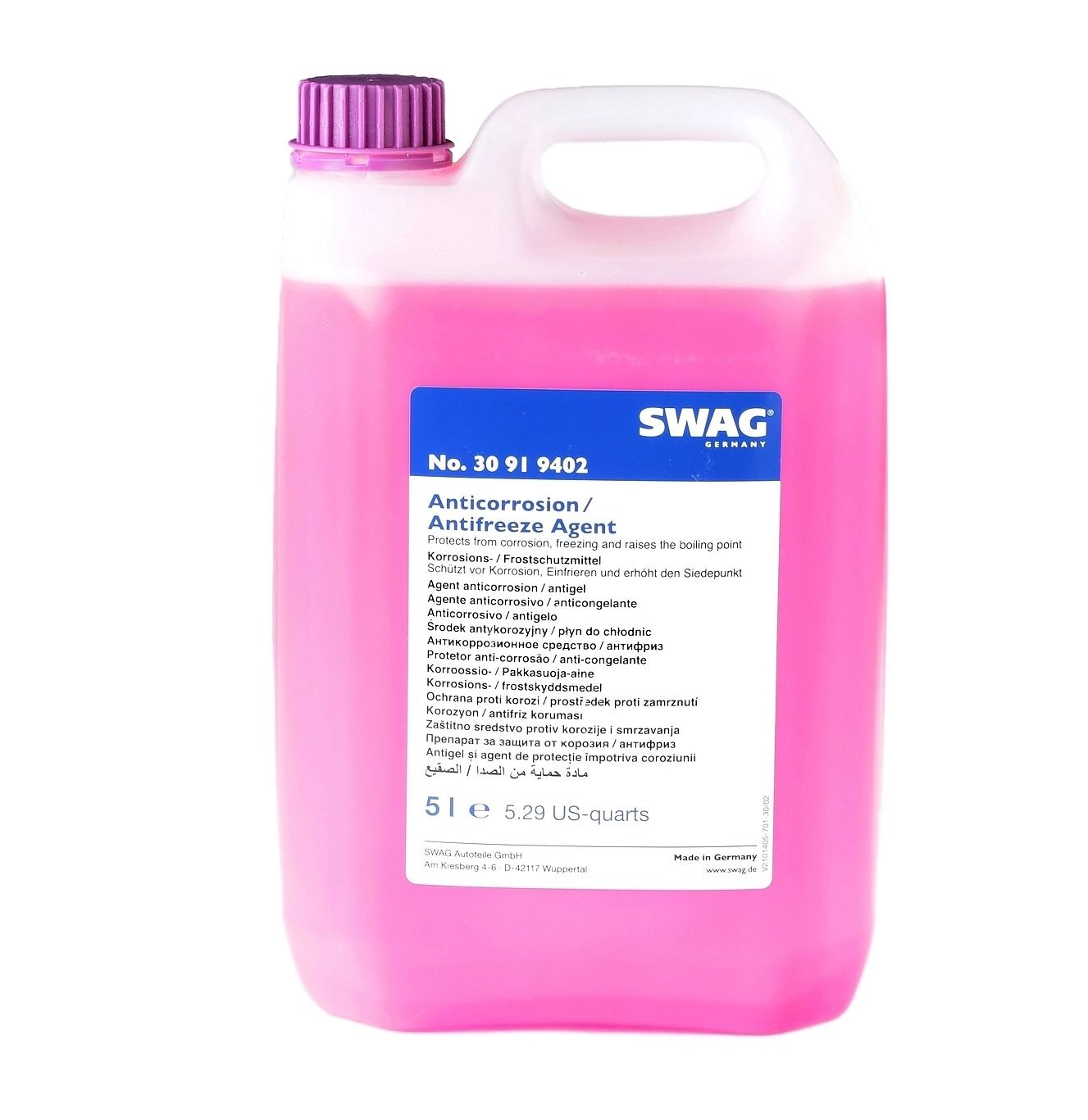 SWAG 30 91 9402 Kühlerfrostschutz G12+ violett, lila, -38(50/50)