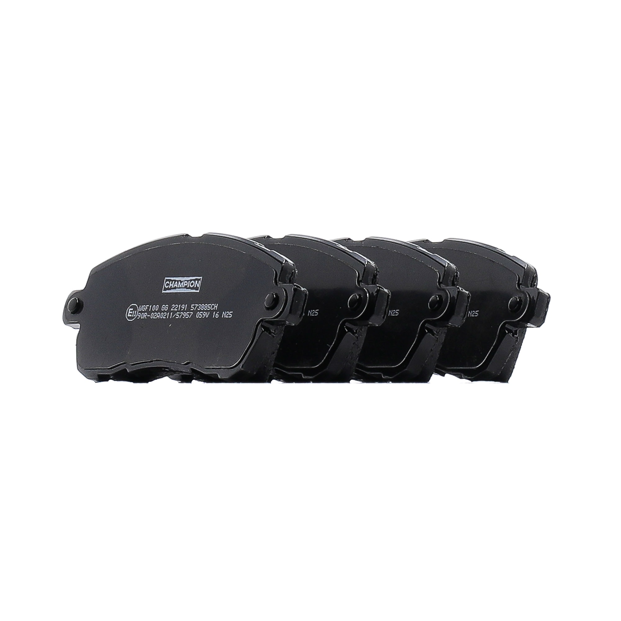 CHAMPION 573885CH Brake pad set not prepared for wear warning indicator