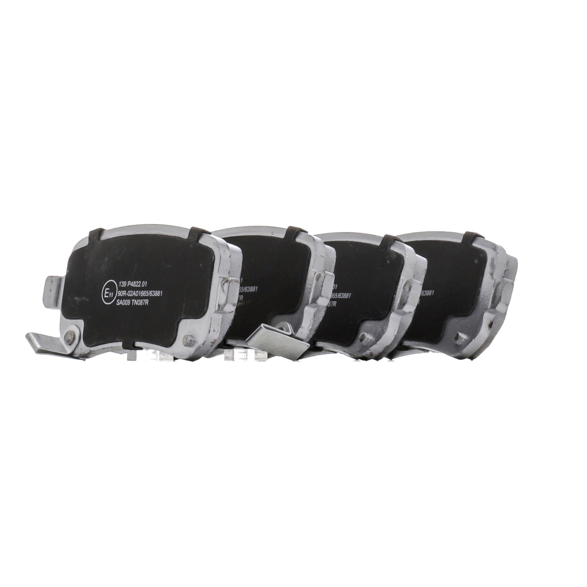 ABAKUS 231-02-139 Brake pad set with acoustic wear warning