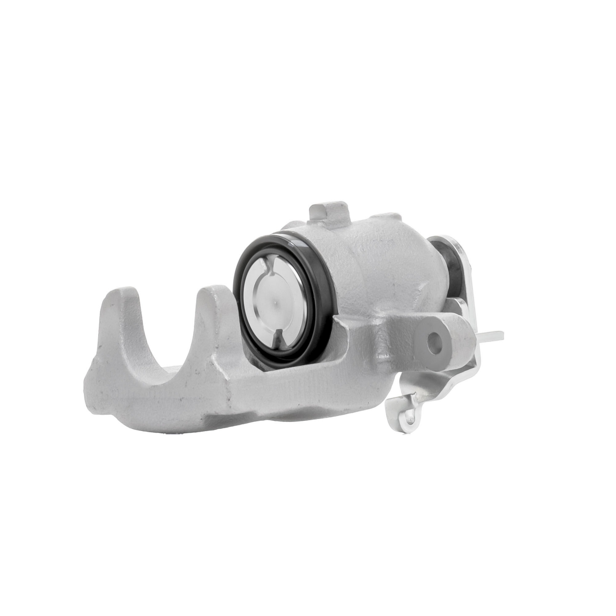 goCORE GCG80180 Brake caliper Rear Axle Right, Rear Axle, Grey Cast Iron, 118 mm, without holder