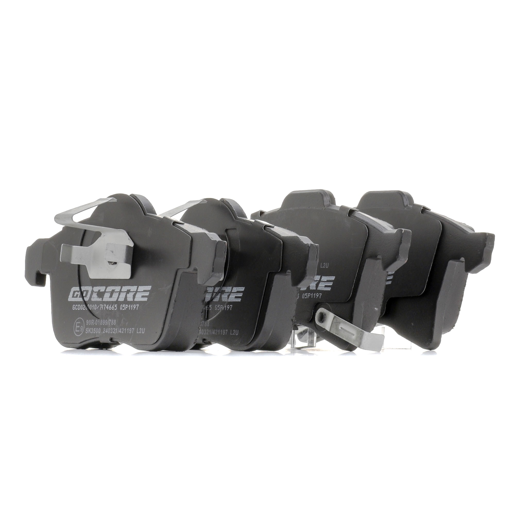 goCORE GCD020010 Plaquettes de frein Essieu avant, avec indicateur d'usure