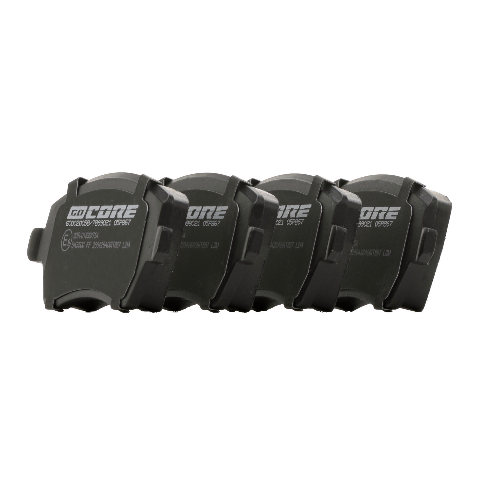 goCORE GCD020058 Kit pastiglie freni Assale anteriore, senza contatto segnalazione usura