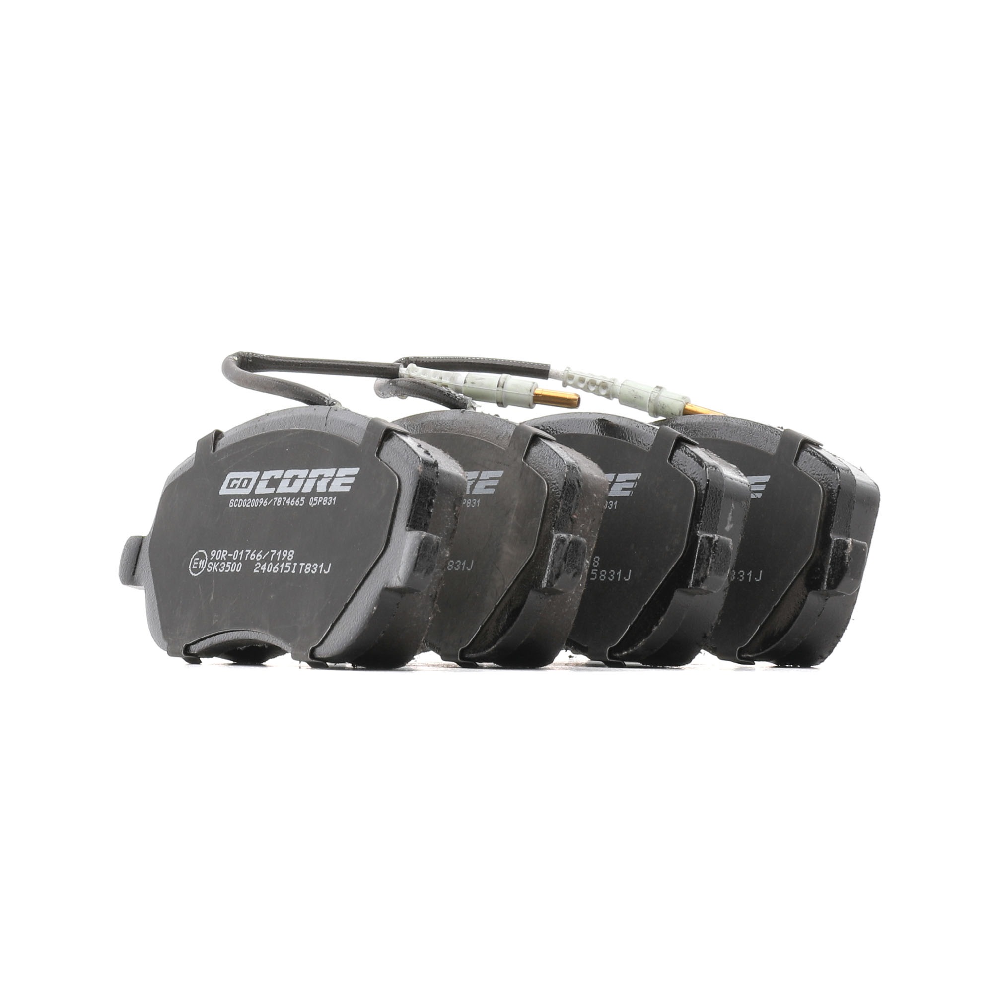 goCORE GCD020096 Plaquettes de frein avec contact du palpeur d'usure intégré