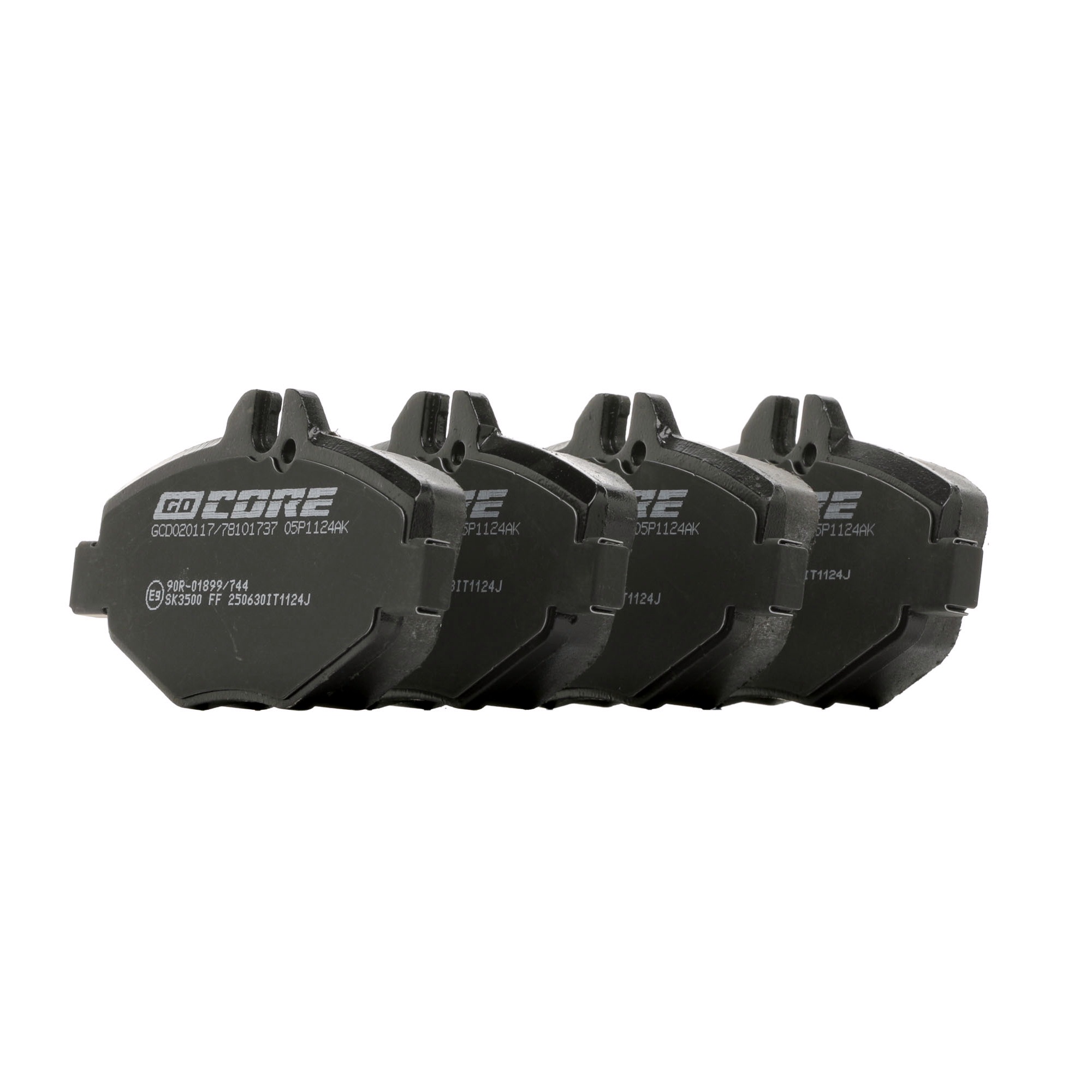 goCORE GCD020117 Sada brzdových destiček, kotoučová brzda levné v eshop